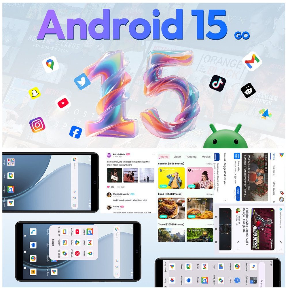 XGODY 2025 Neues, günstiges, entsperrtes Android 15 Smartphone (6 Zoll, 32 GB Speicherplatz, Ohne Vertrag Handy, 8-Kern-Prozessor, Dual-SIM, 6 Zoll, 32 GB)