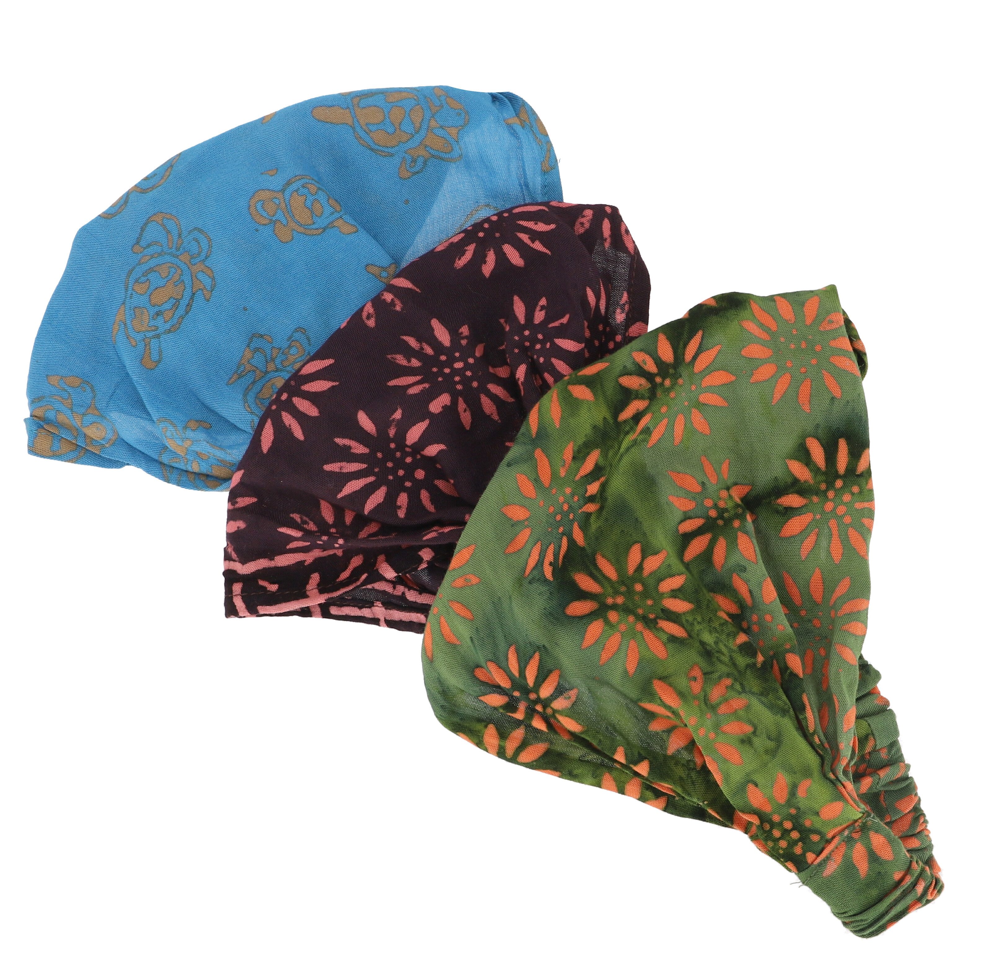 Guru-Shop Stirnband Haarband, Kopfband, Stirnband, 3 Stück Bandana..