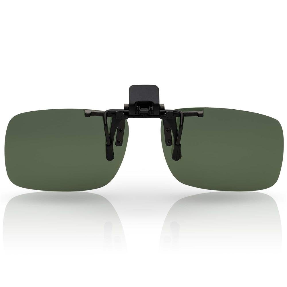 Wayfarer Grau polarisierten mit BEZLIT Polarisiert Clip Linsen Aufsatz (1-St) Eyewear Brillen On