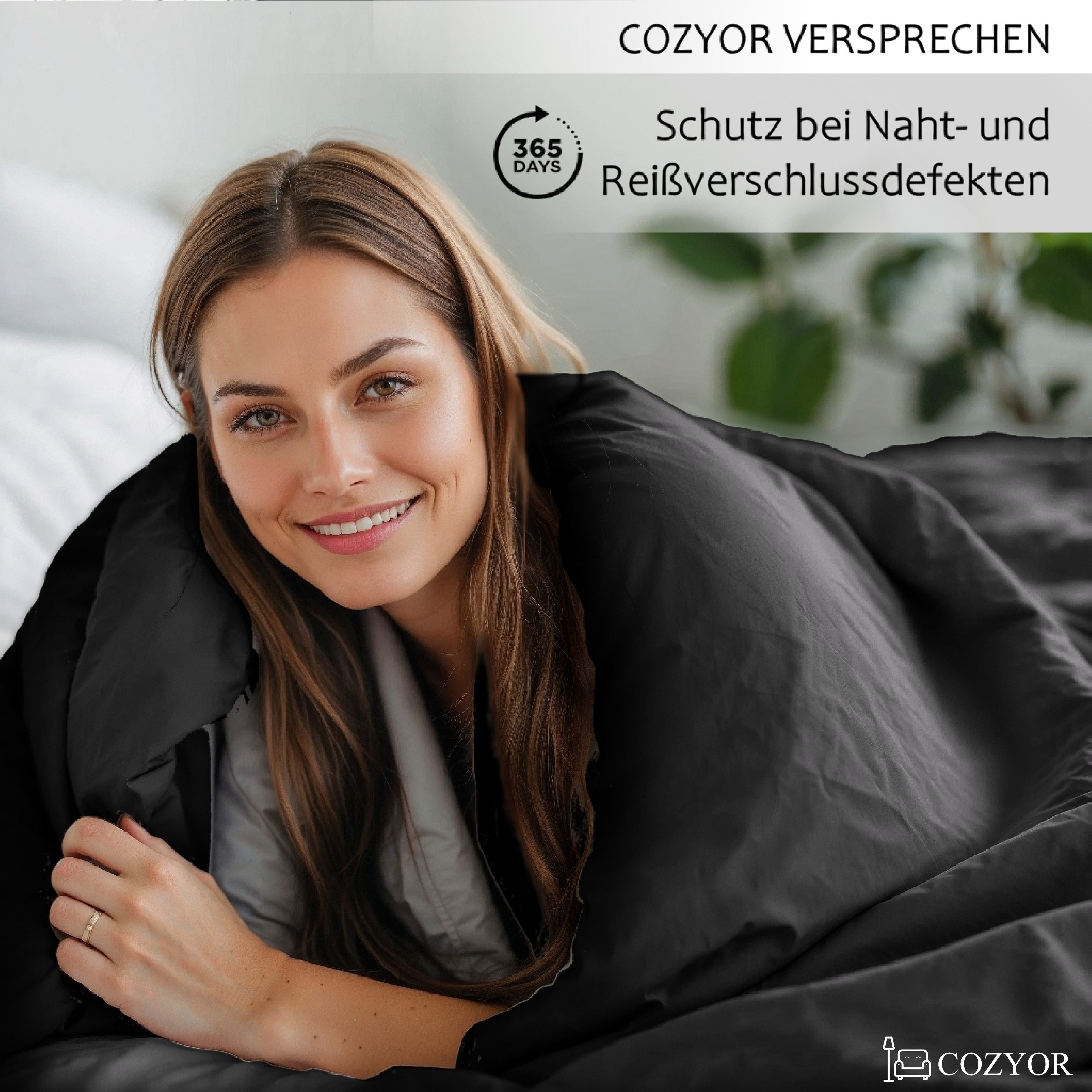 Cozyor Bettwäsche Allergiker Bettwäsche extra weich, 135x200 155x200 155x220 200x200, Mikrofaser, 2 teilig, allergikerfreundlich – Bild 2 von 5