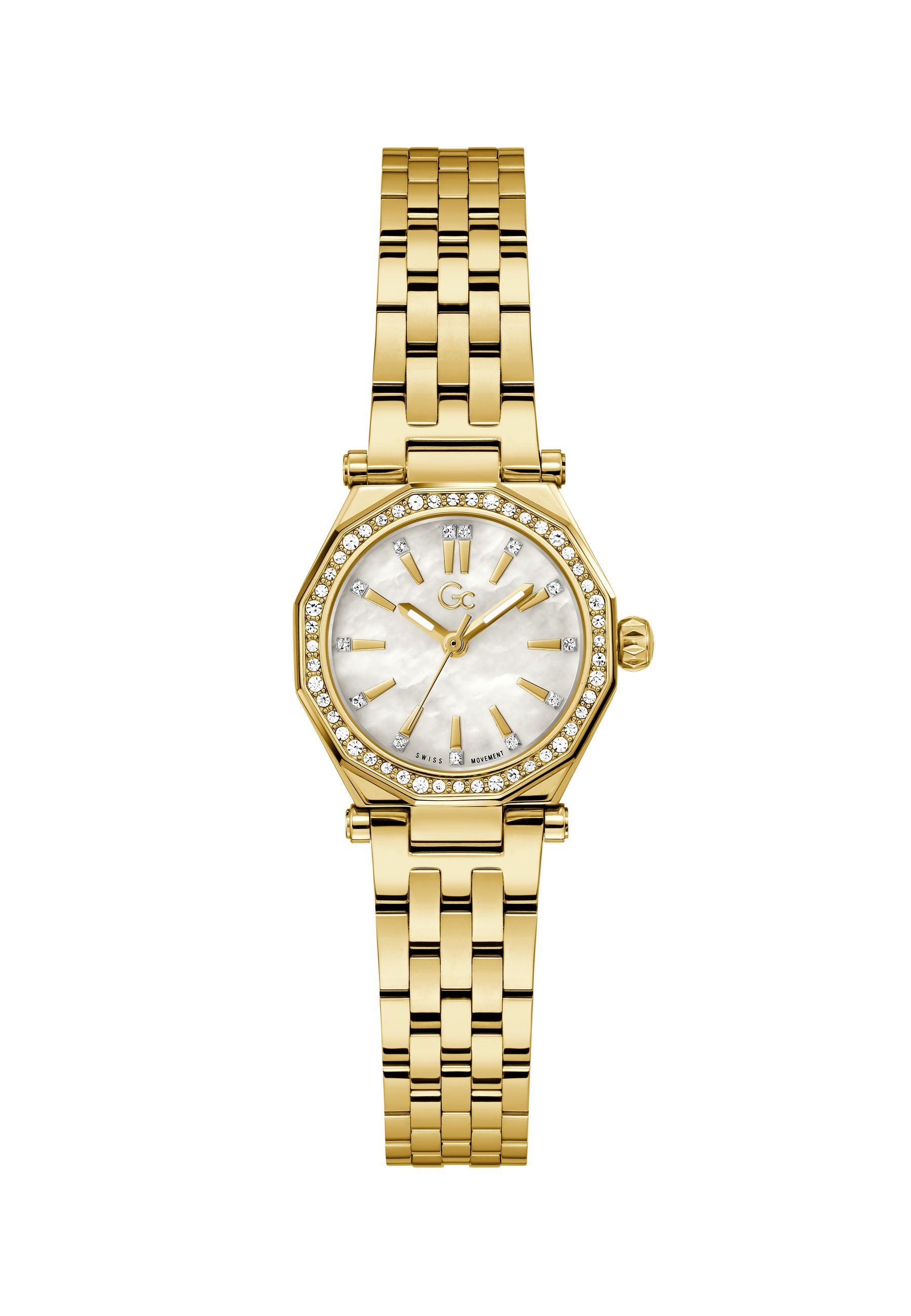 Guess Collection Quarzuhr Gc Gleam Mini Small Size Metal, (1-tlg., Not a set – not applicable to this product), Quartz Analog