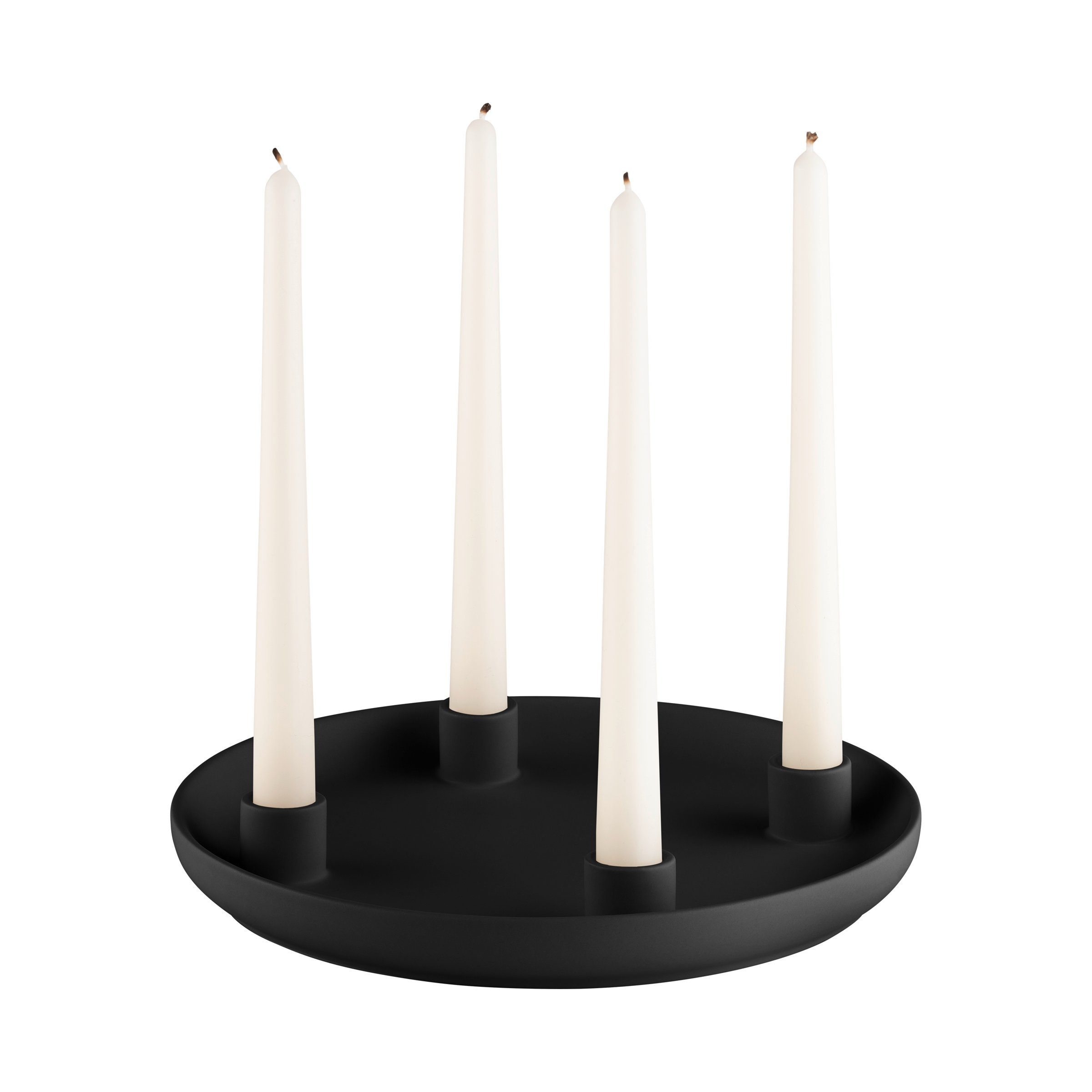 Kerzenhalter -VELA- Design-Kerzenhalter: Elegantes Steingut mit matter Glasur