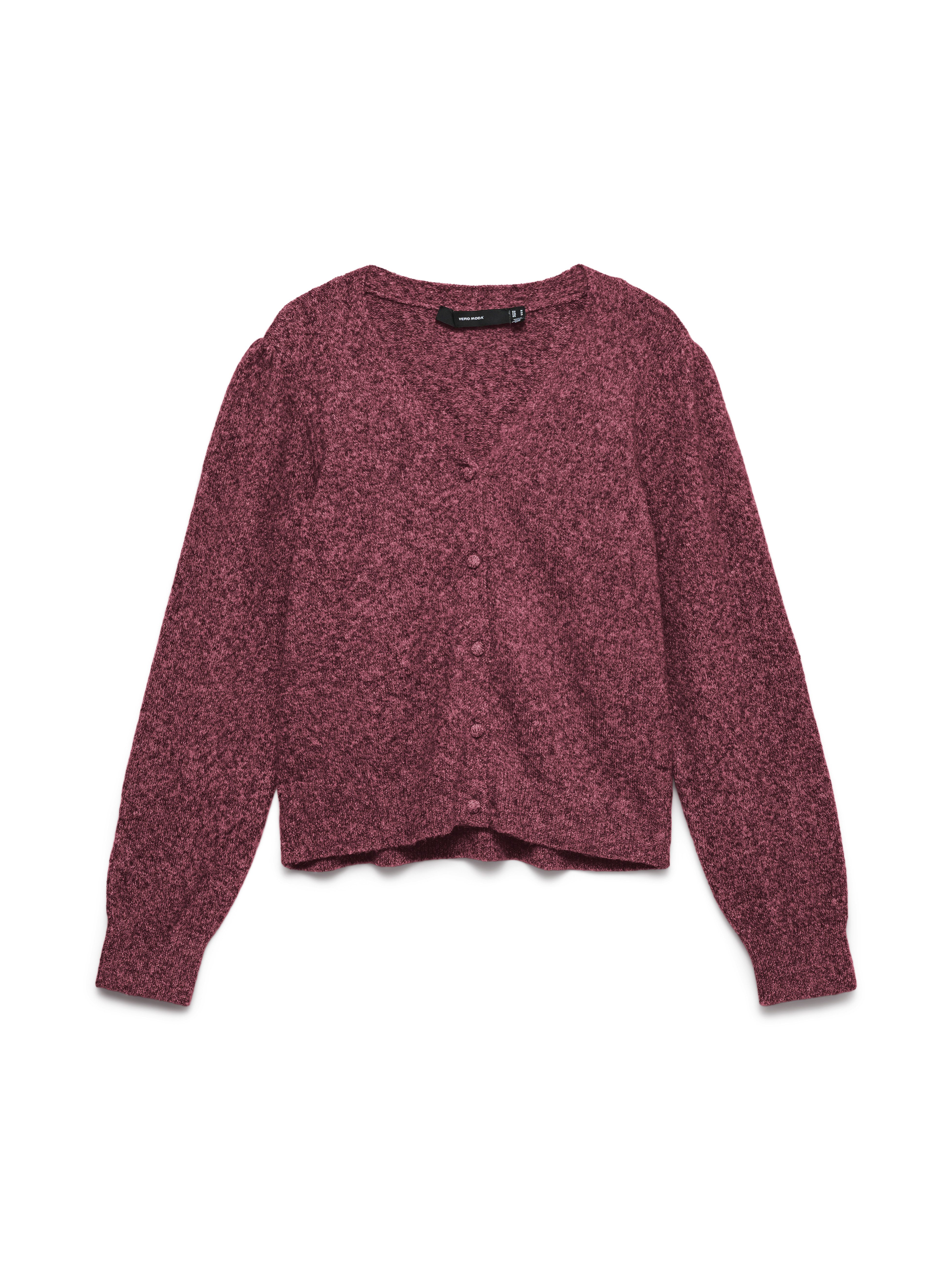 Vero Moda Strickjacke VMDOFFY LS V-NECK CARDIGAN NOOS Materialmix
