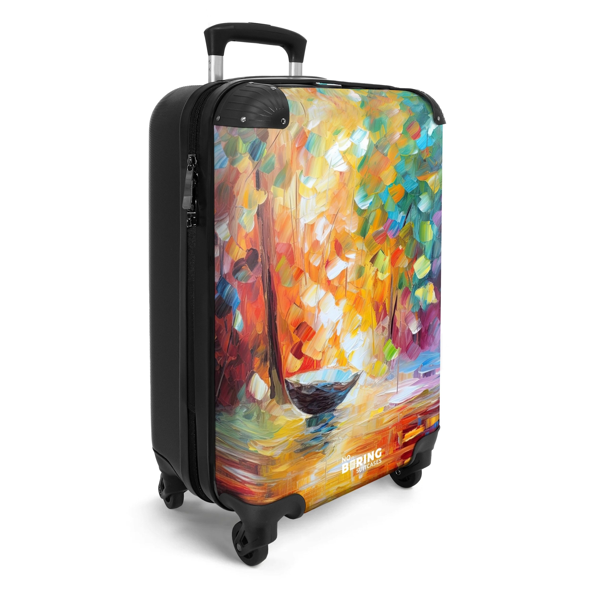 NoBoringSuitcases.com© Hartschalen-Trolley Bunt - Ölfarbe - günstig online kaufen