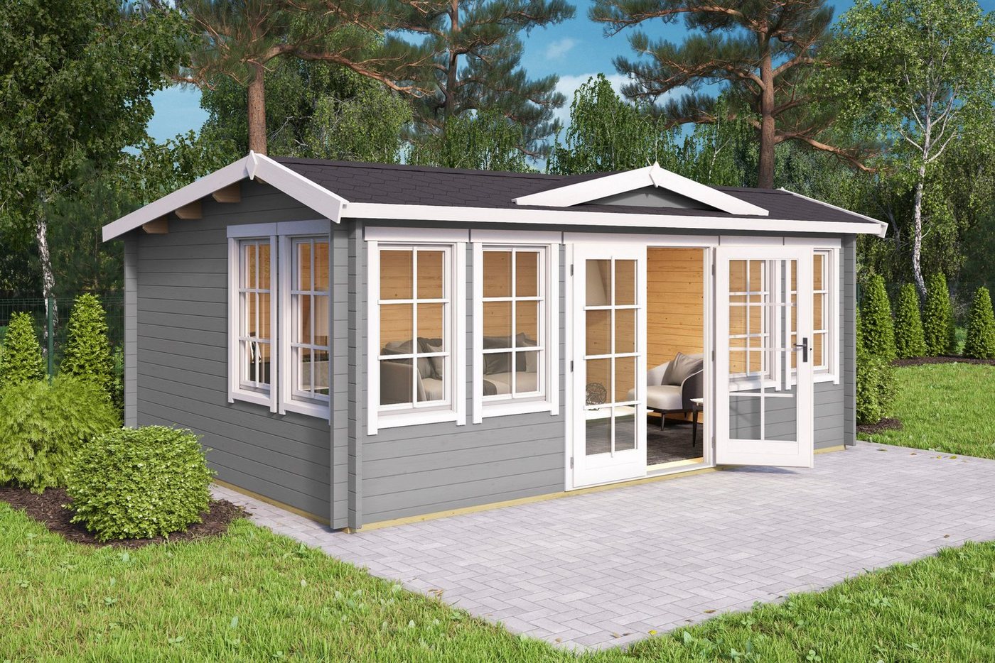 Thumbnail - LASITA MAJA Gartenhaus BALMORAL, BxT: 570x421 cm, (Set, inkl. Fussbodenbretter zum verlegen)