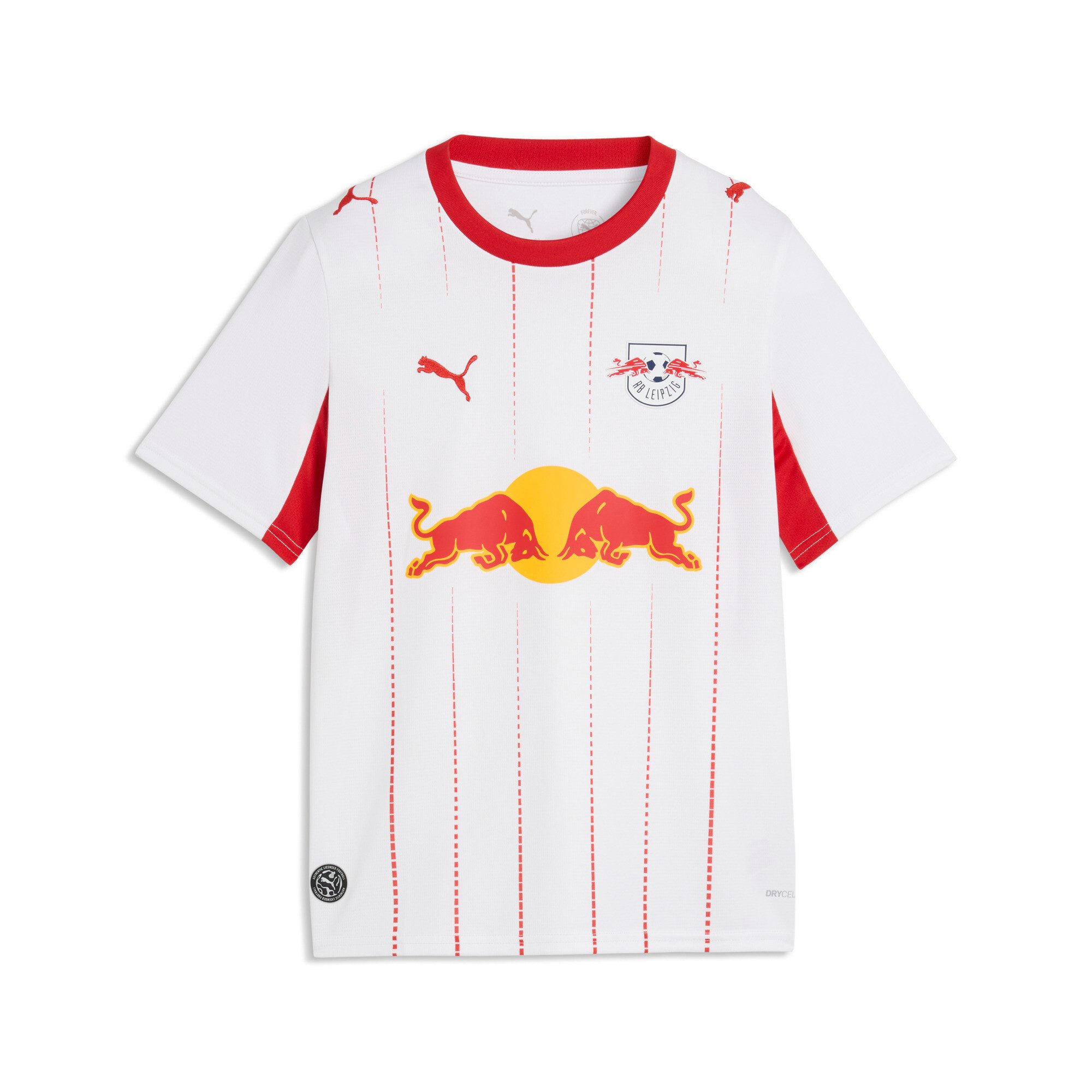 PUMA Fußballtrikot RBL HOME JERSEY REPLICA JR für Jugendliche, mit Print-Applikationen, atmungsaktiv, Kurzarm