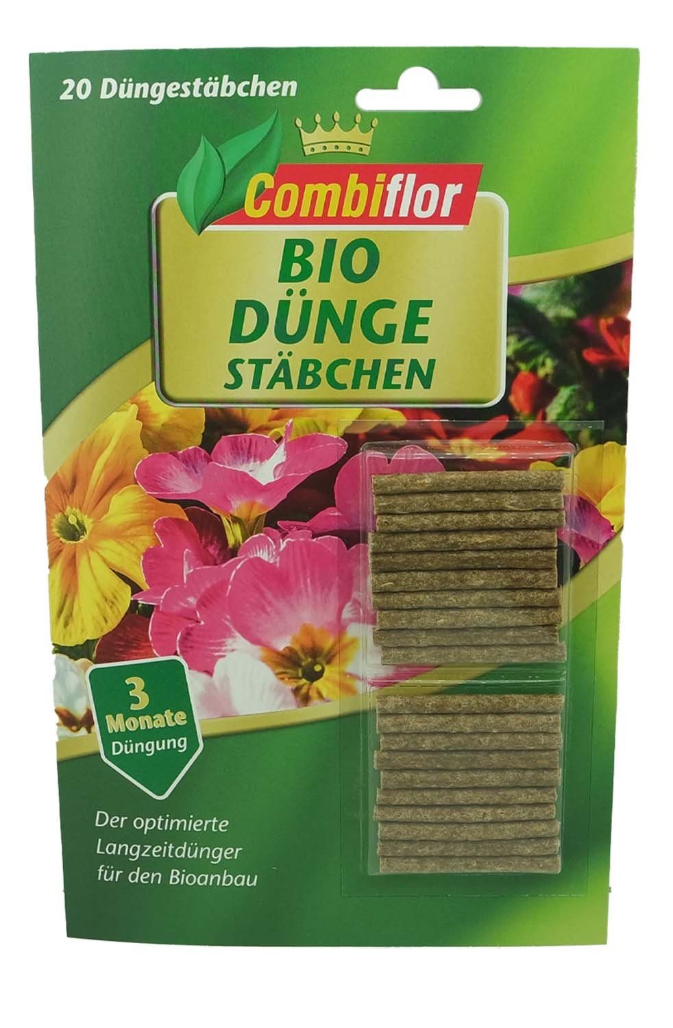 Blumendünger Combiflor Bio Düngestäbchen Organischer NPK 20er