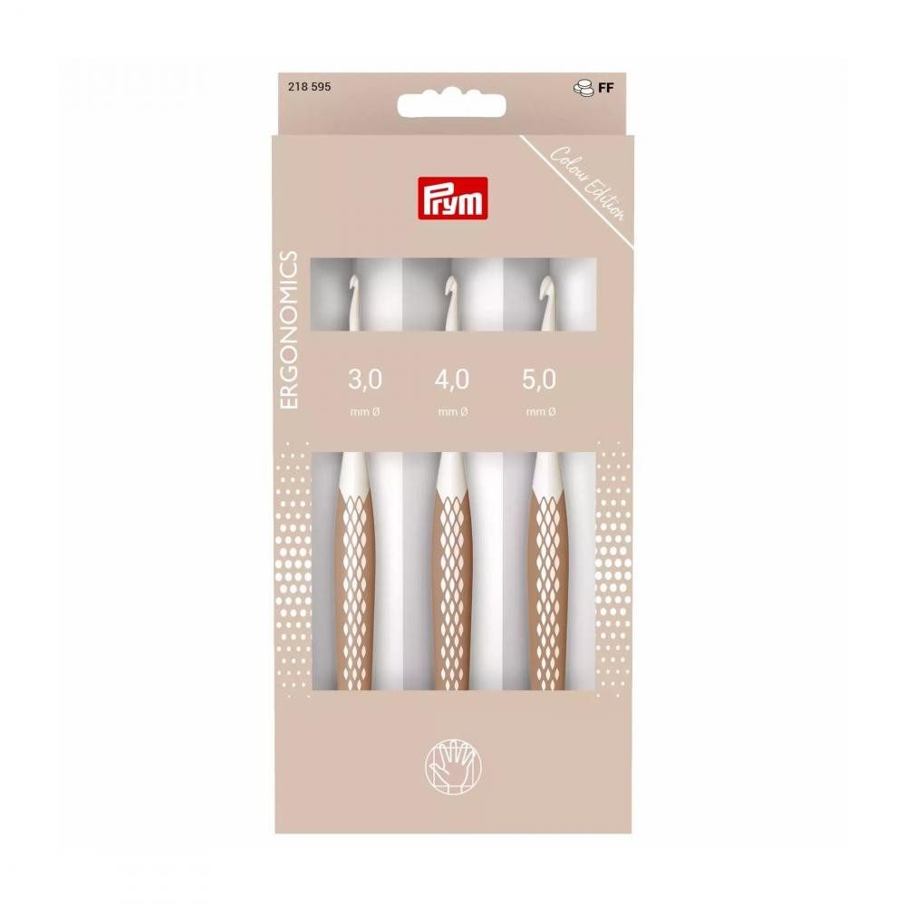 Prym Häkelnadeln - Wollhäkelnadel-Set Ergonomics 3/4/5mm