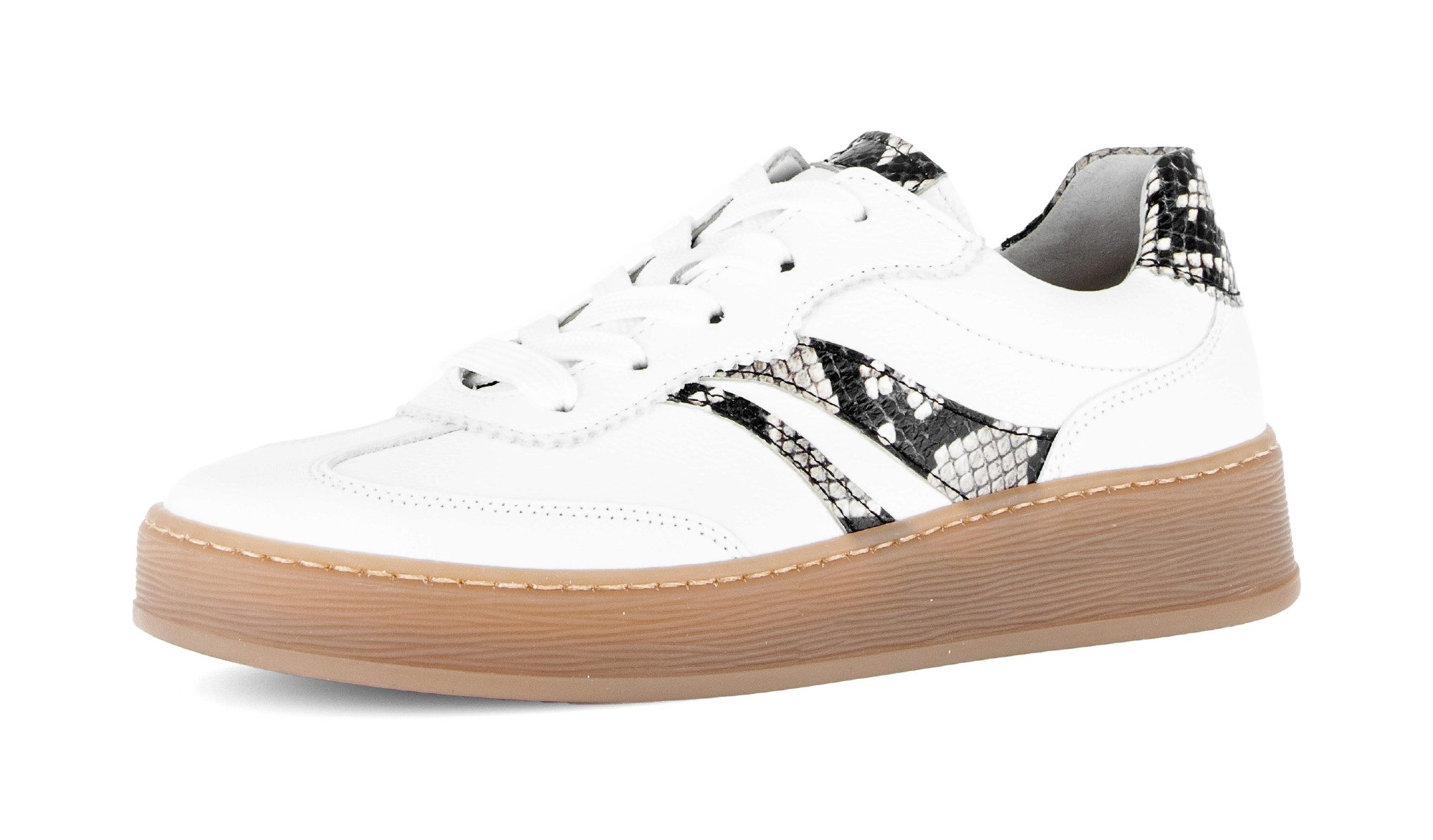 Gabor FLORENZ Plateausneaker Freizeitschuh, Halbschuh, Schnürer, im Retrolook, Weite G (weit)