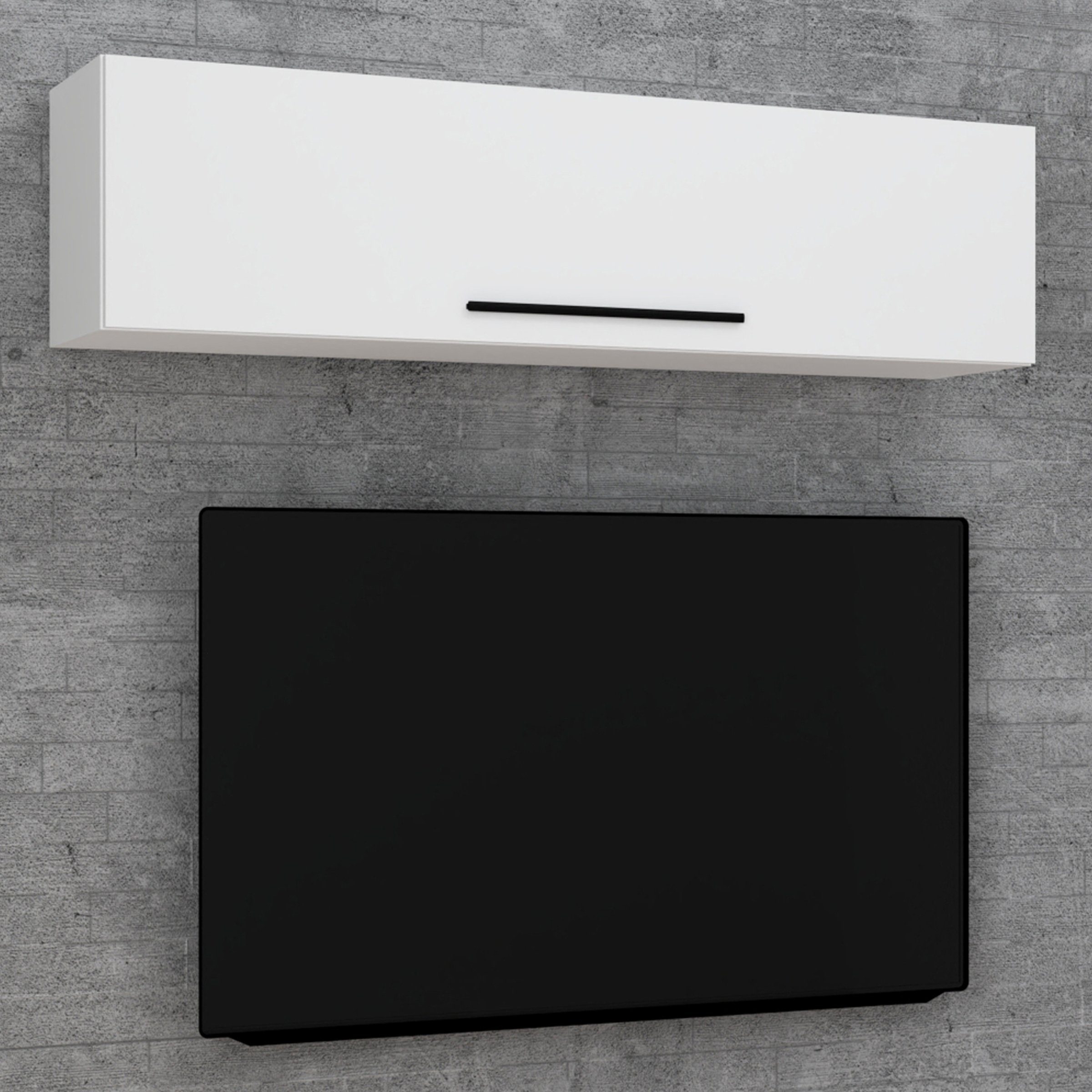 VCM Wandregal Holz Wandregal Wandschrank Klappschrank Arila XL