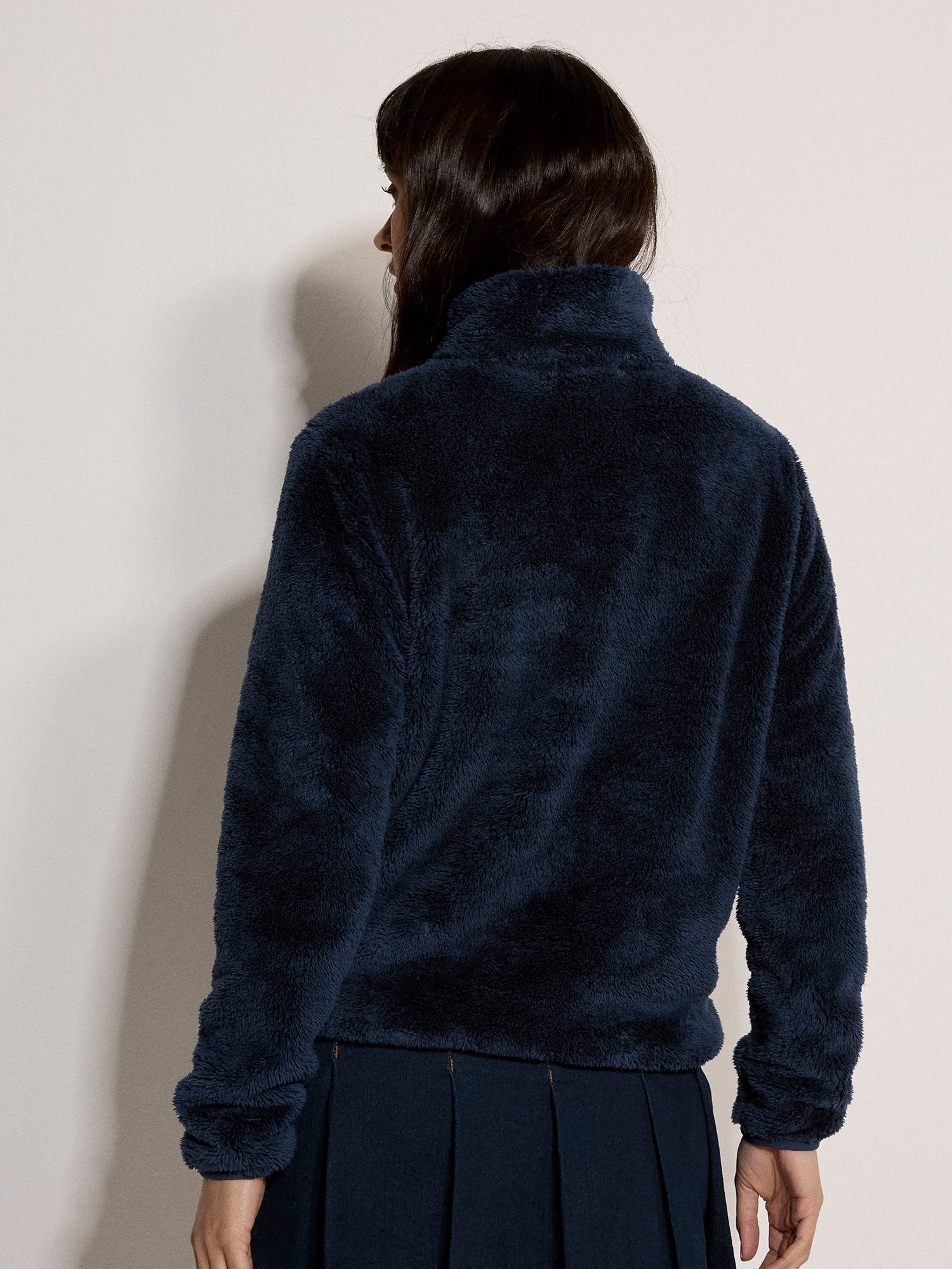 Apricot Cardigan Fleecejacke mit durchgehendem Reißverschluss