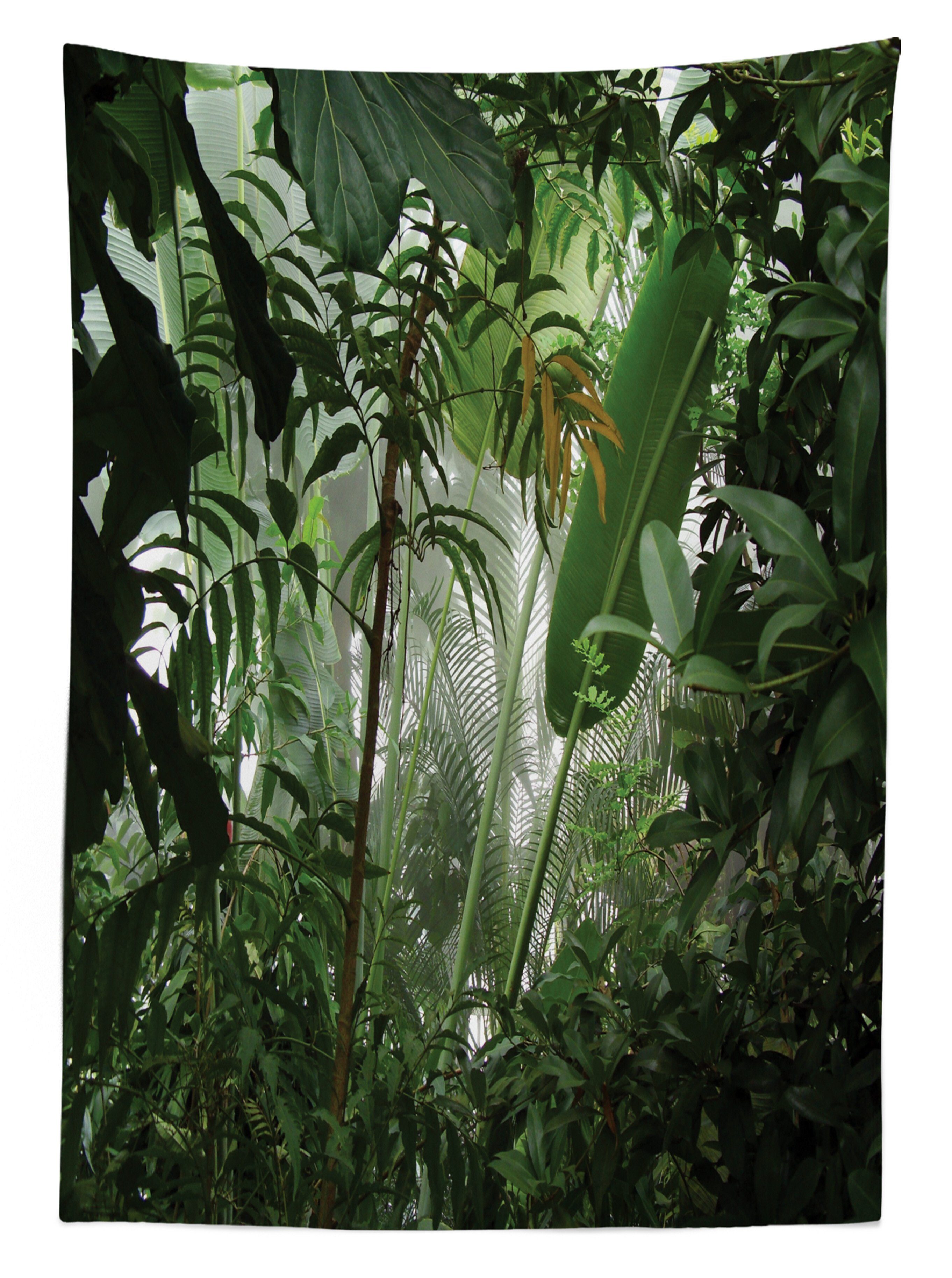 geeignet Grün Klare Bereich Regenwald Außen Für Farbfest den Wilde Tischdecke Farben, Tropischer Waschbar Abakuhaus