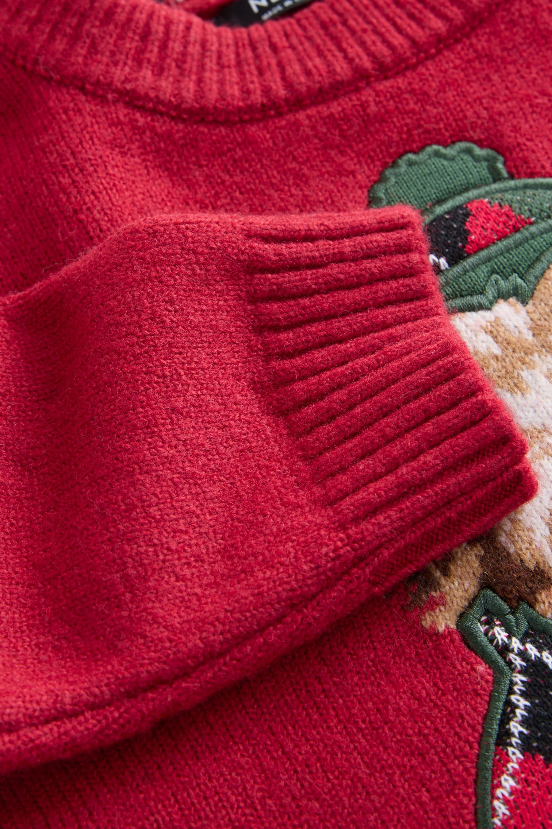 Next Weihnachtspullover Weihnachtlicher Strickpullover (1-tlg)