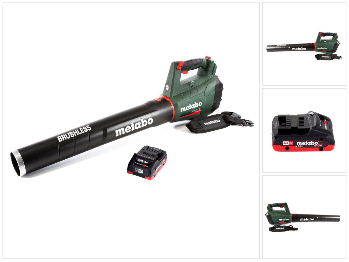 metabo Akku-Laubbläser LB 18 LTX BL Akku Laubbläser 18 V Brushless + 1x Akku 4,0 Ah - ohne L