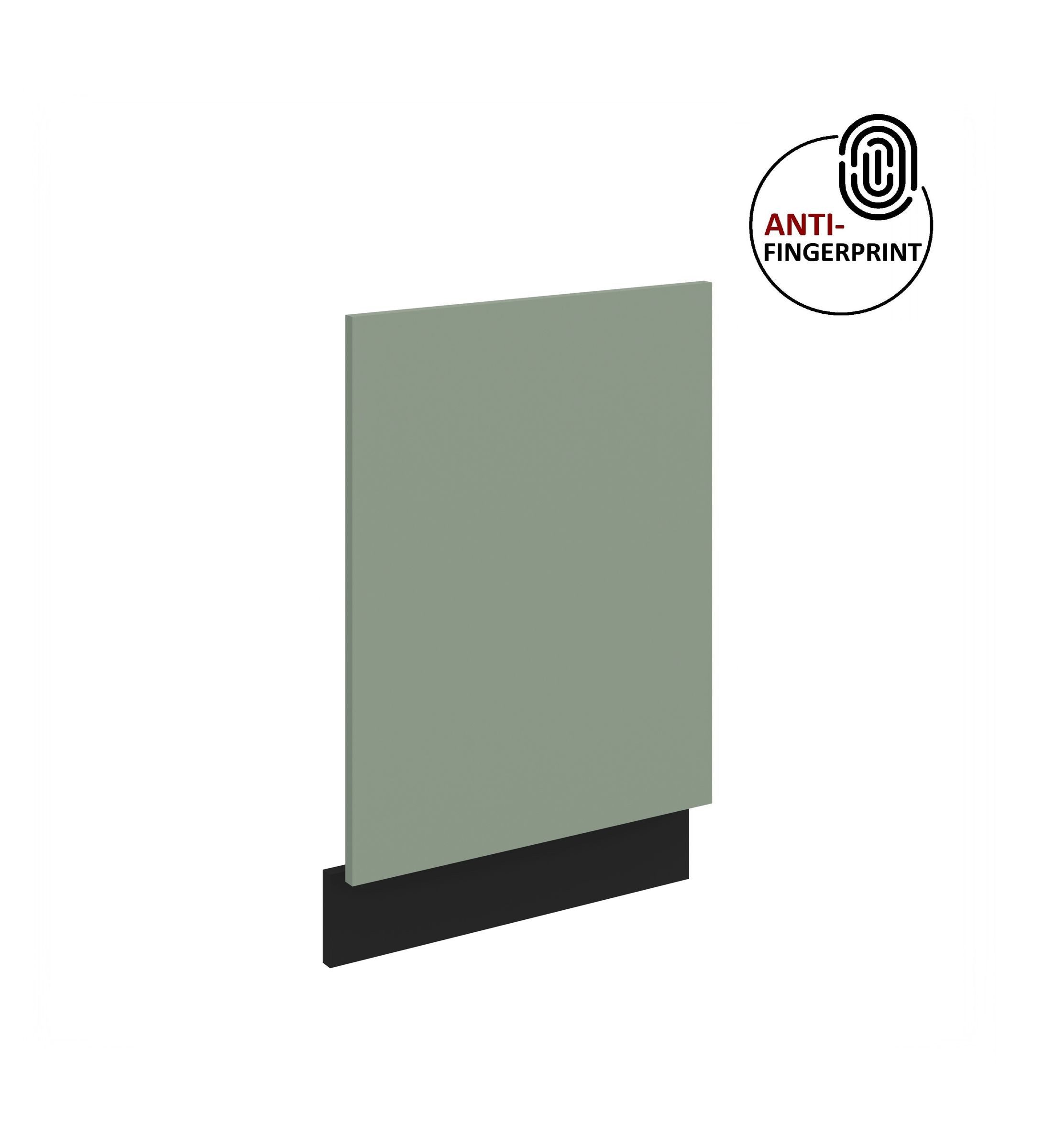 Küchen-Preisbombe Frontblende für integrierten Geschirrspüler 45 Küche ARIA Aquamarin + Schwarz matt (Frontblende Geschirrspüler integriert, 1 St), Modern