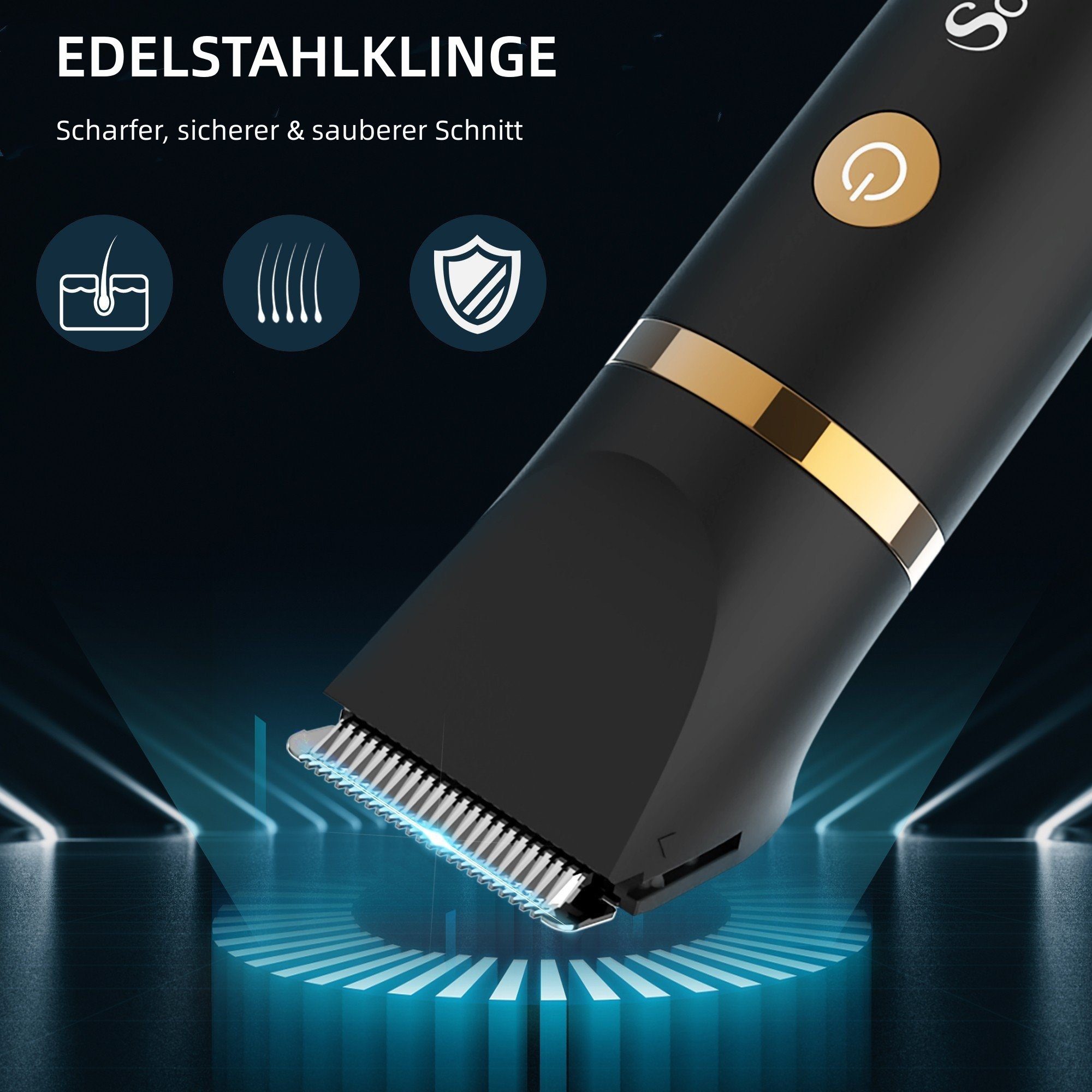 Scttomon Elektrokörperrasierer RFC-2018, Aufsätze: 1, Bartschneider, Nasenhaartrimmer, 3 in 1 – Bild 2 von 5