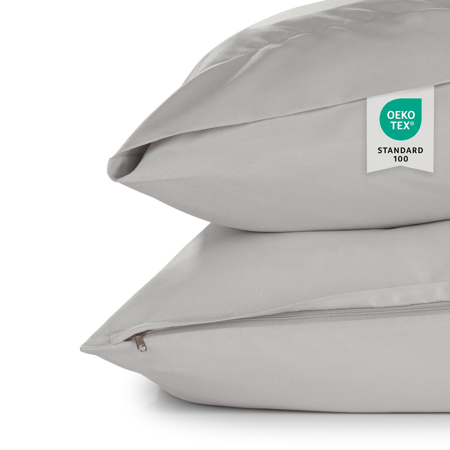 Blumtal Kissenbezüge aus gebürstetem Mikrofaser-Gewebe - Oeko-TEX zert. Kissenbezüge, (2 Stück), mit Reißverschluss oder Verschlusslasche