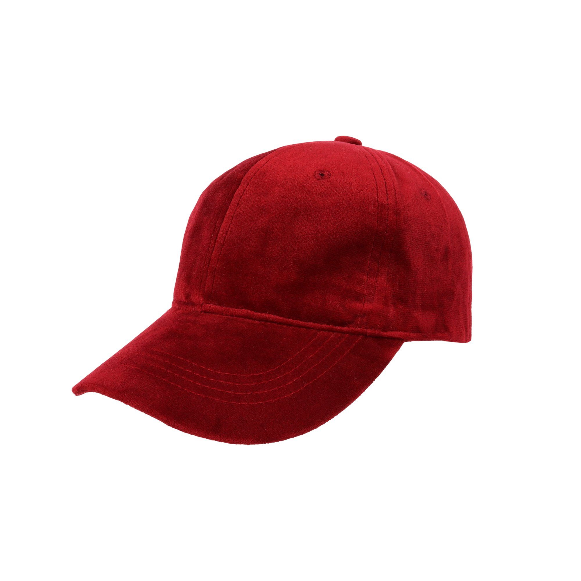 ZEBRO rot Baseball Samt-Cap Belüftungslöchern Cap mit