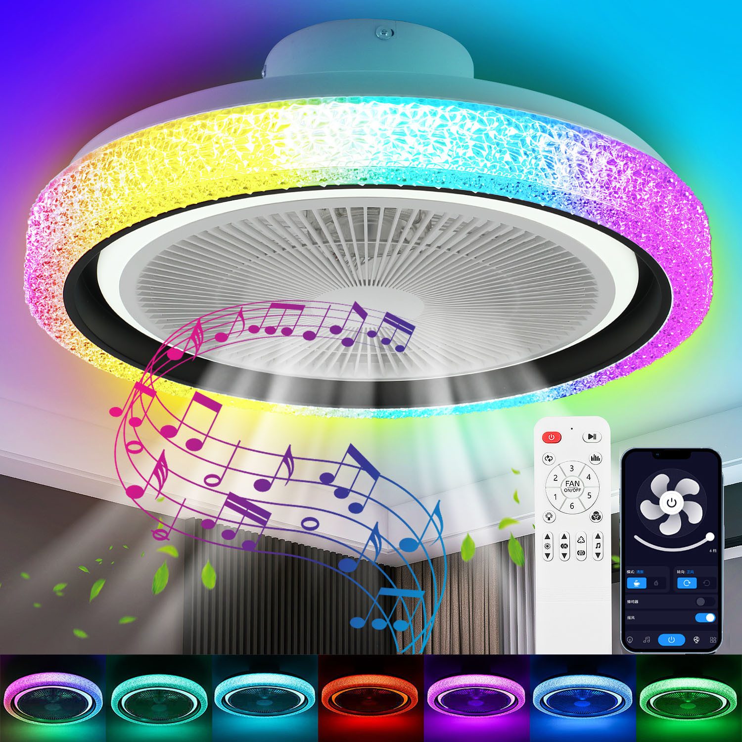 oyajia Deckenleuchte 50W RGB LED Deckenleuchte günstig online kaufen
