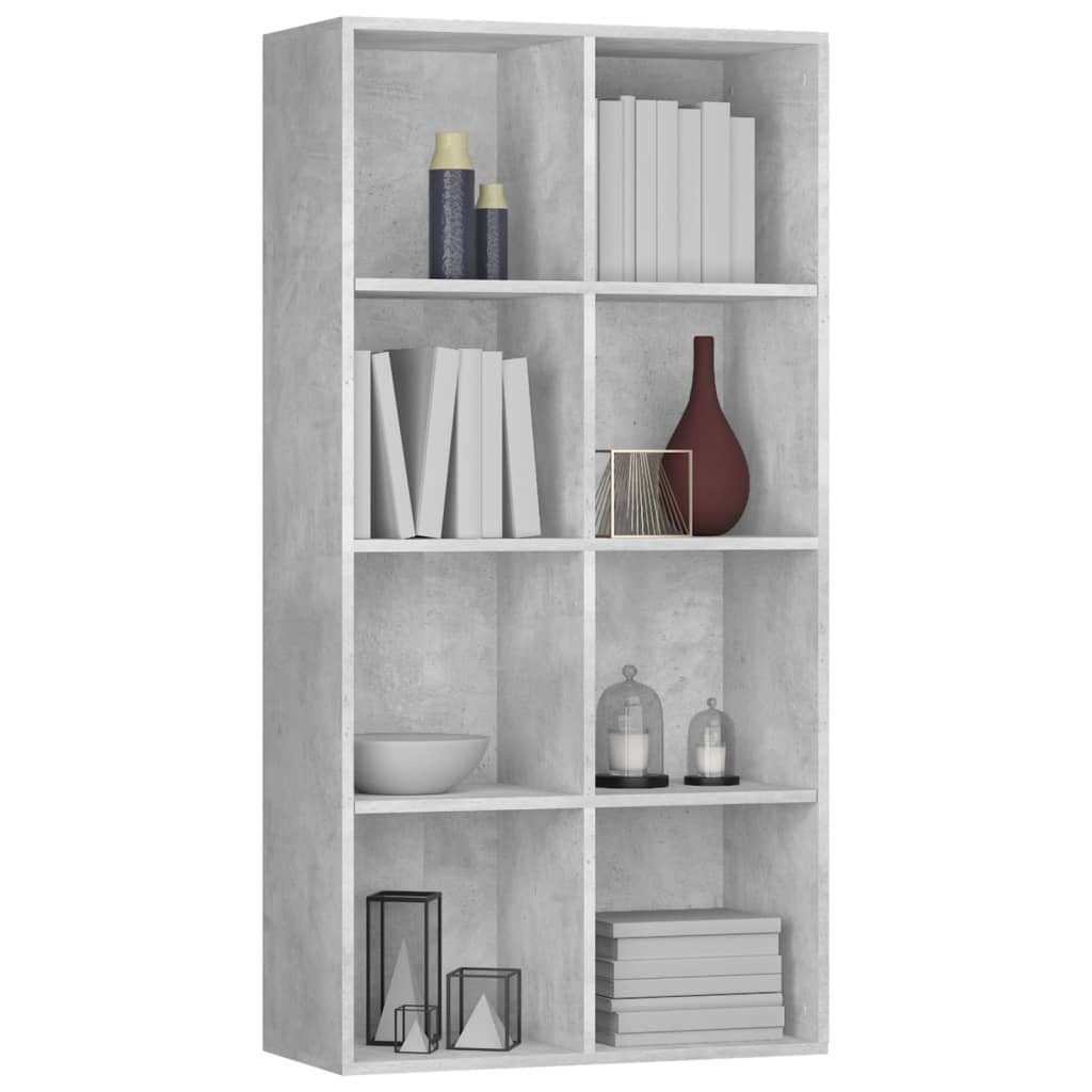 cm 66×30×130 Betongrau Bücherregal Bücherregal/Sideboard Holzwerkstoff furnicato