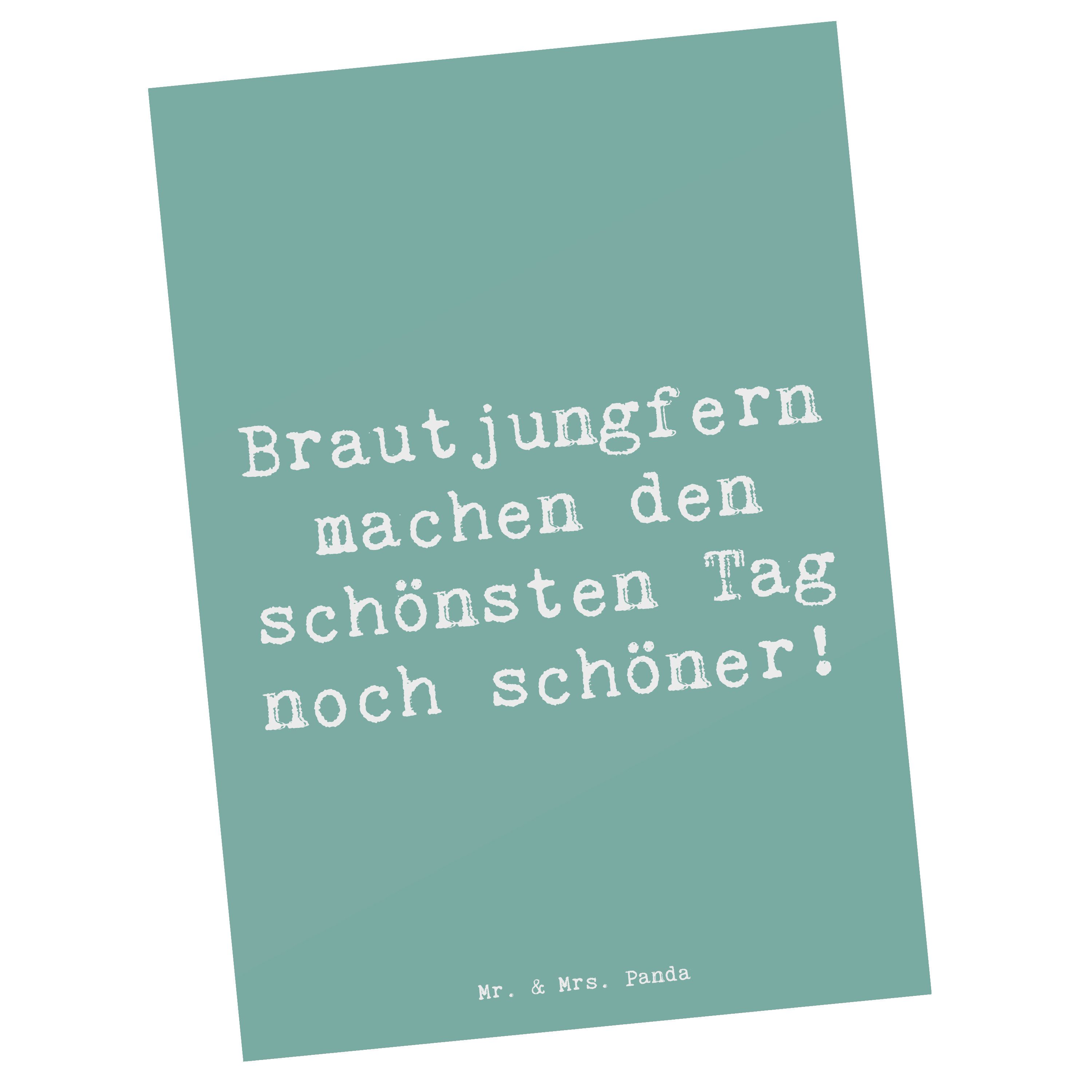 Postkarte Brautjungfern Wunder - Meeresbrise - Geschenk, schöner machen, Hochze