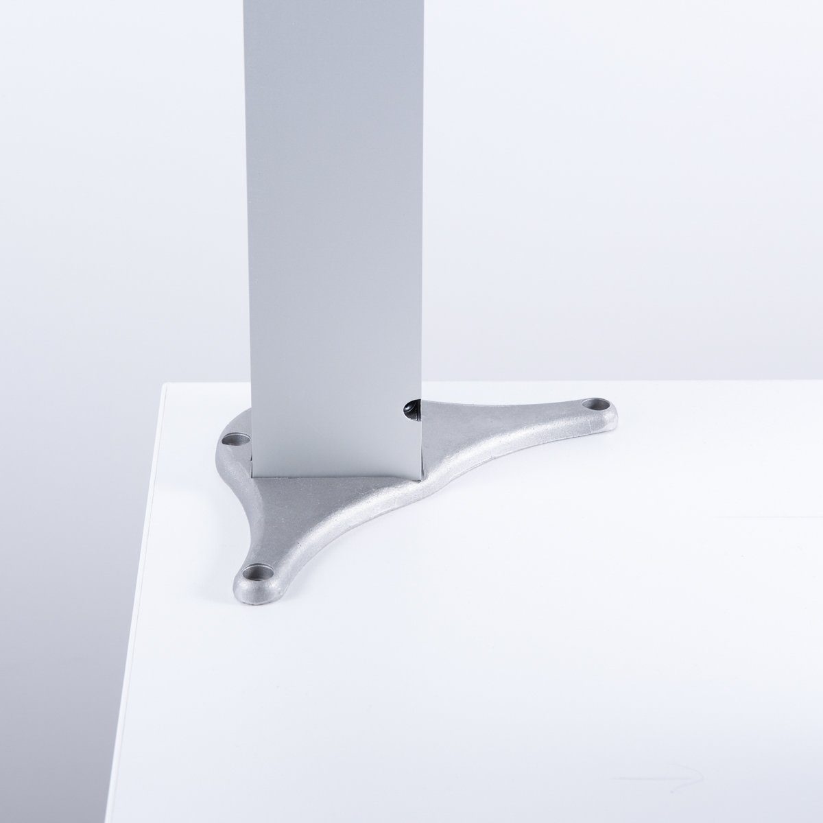 +2cm Alu-Design, cm höhenverstellbar im Tischbein sossai® 6x6 Exklusiv Tischbeine