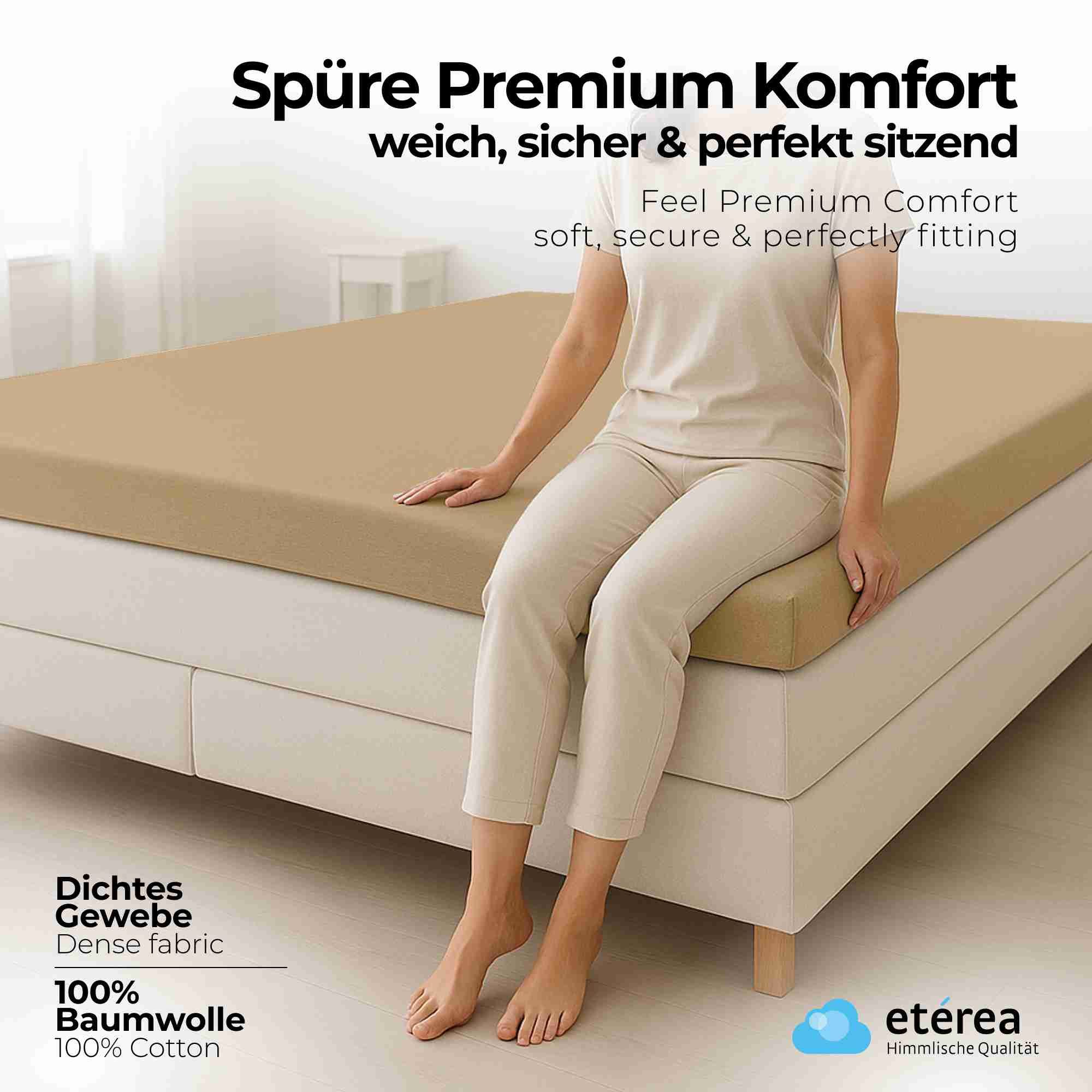etérea Himmlische Qualität Spannbettlaken etérea Comfort Jersey Topper Span günstig online kaufen
