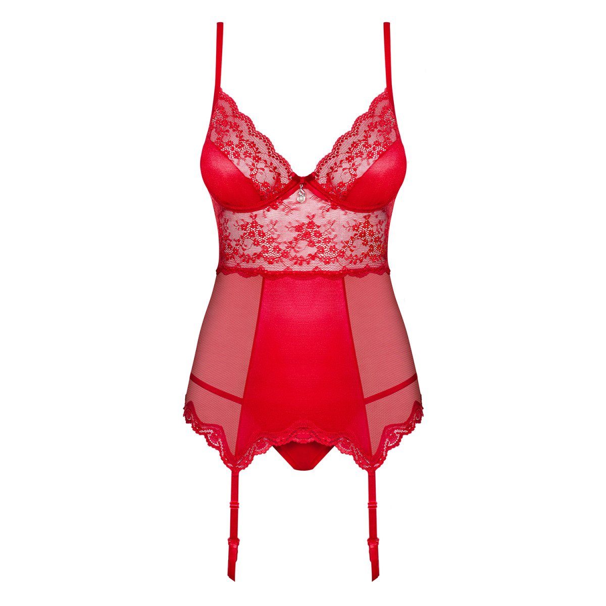 corset Lovica - Corsage & Obsessive (L/XL,S/M,XXL) red thong OB