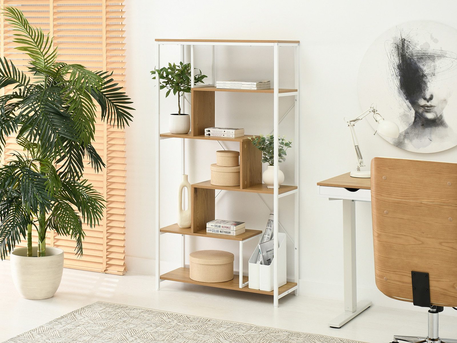 Compleo Bücherregal Industriell multifunktional HARPI, Breite: 84 cm günstig online kaufen