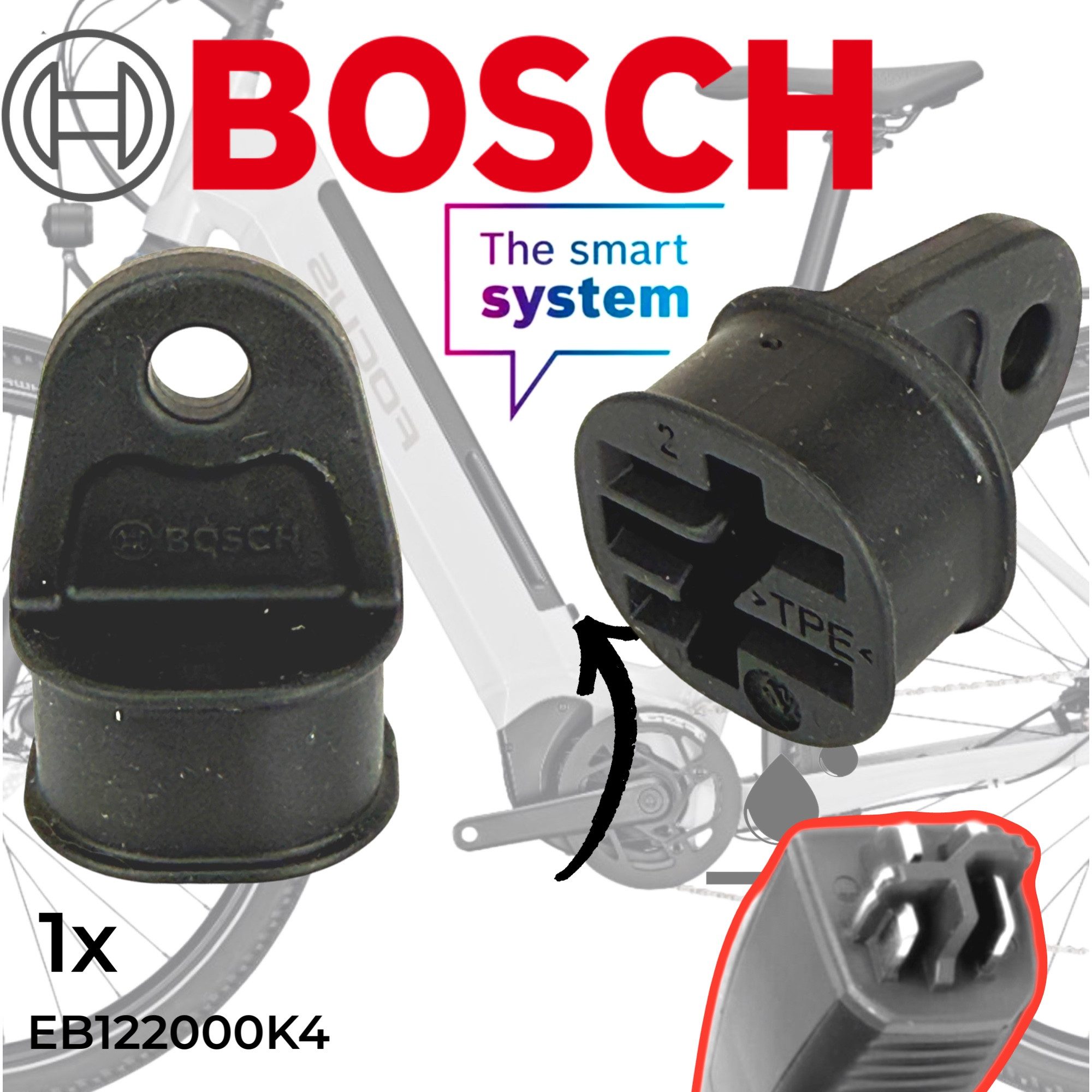 BOSCH Fahrradkurbel Bosch Ebike Pin Steck Kontakte Transport Schutz (das smarte System)
