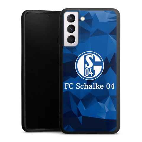 DeinDesign Handyhülle Muster Offizielles Lizenzprodukt Schalke 04 Camo, Samsung Galaxy S21 5G Silikon Hülle Premium Case Handy Schutzhülle