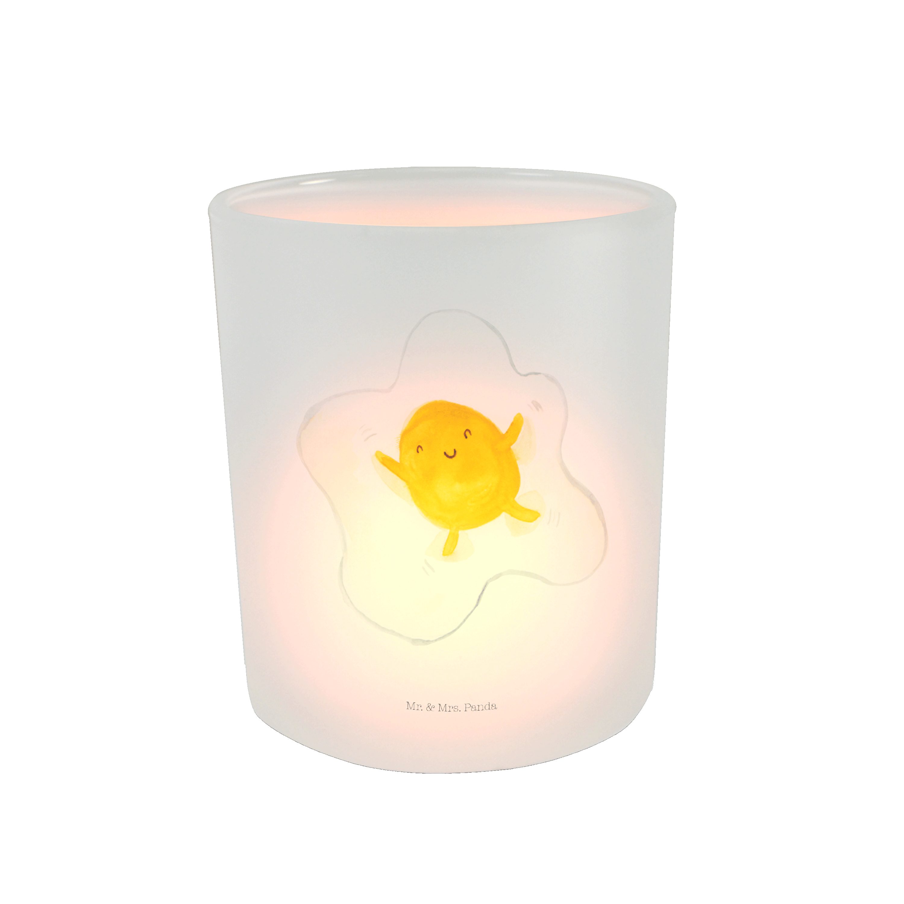 Kerzenglas, - Mrs. Geschenk, Tiermotive, & Panda Spiegelei Mr. St) Windlicht (1 - Transparent Windlicht