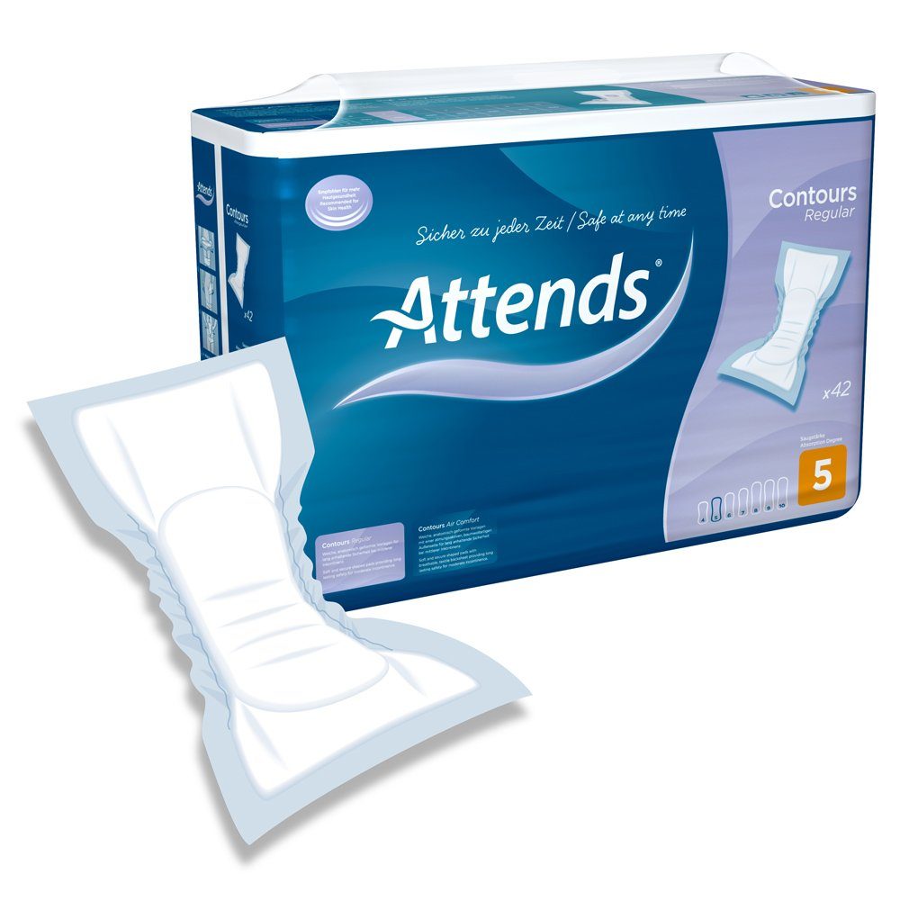 Attends GmbH Inkontinenz-Einlage Attends Contours Regular 5 (1x42 Stück)