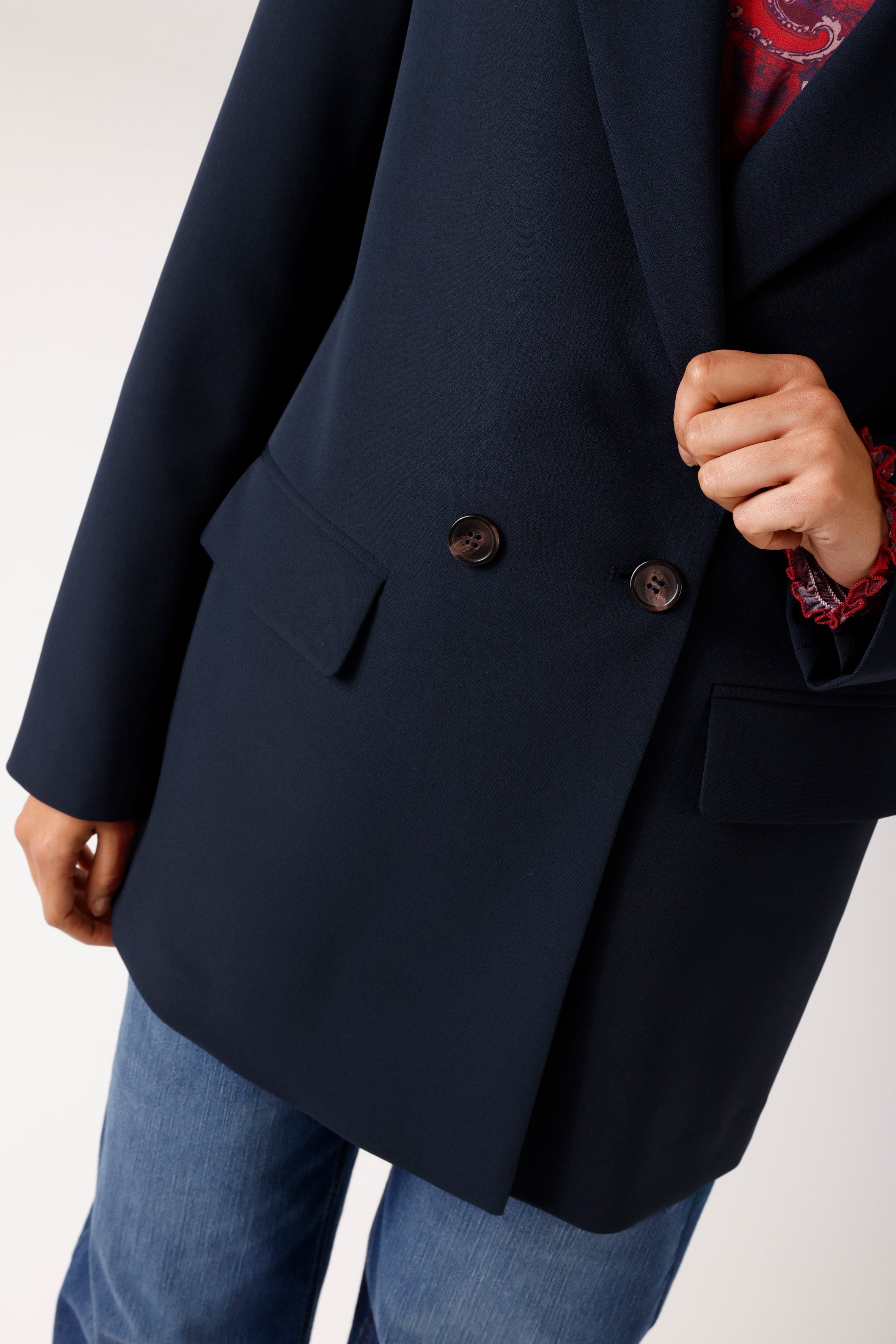 Aniston CASUAL Longblazer mit Reverskragen - NEUE KOLLEKTION – Bild 3 von 5