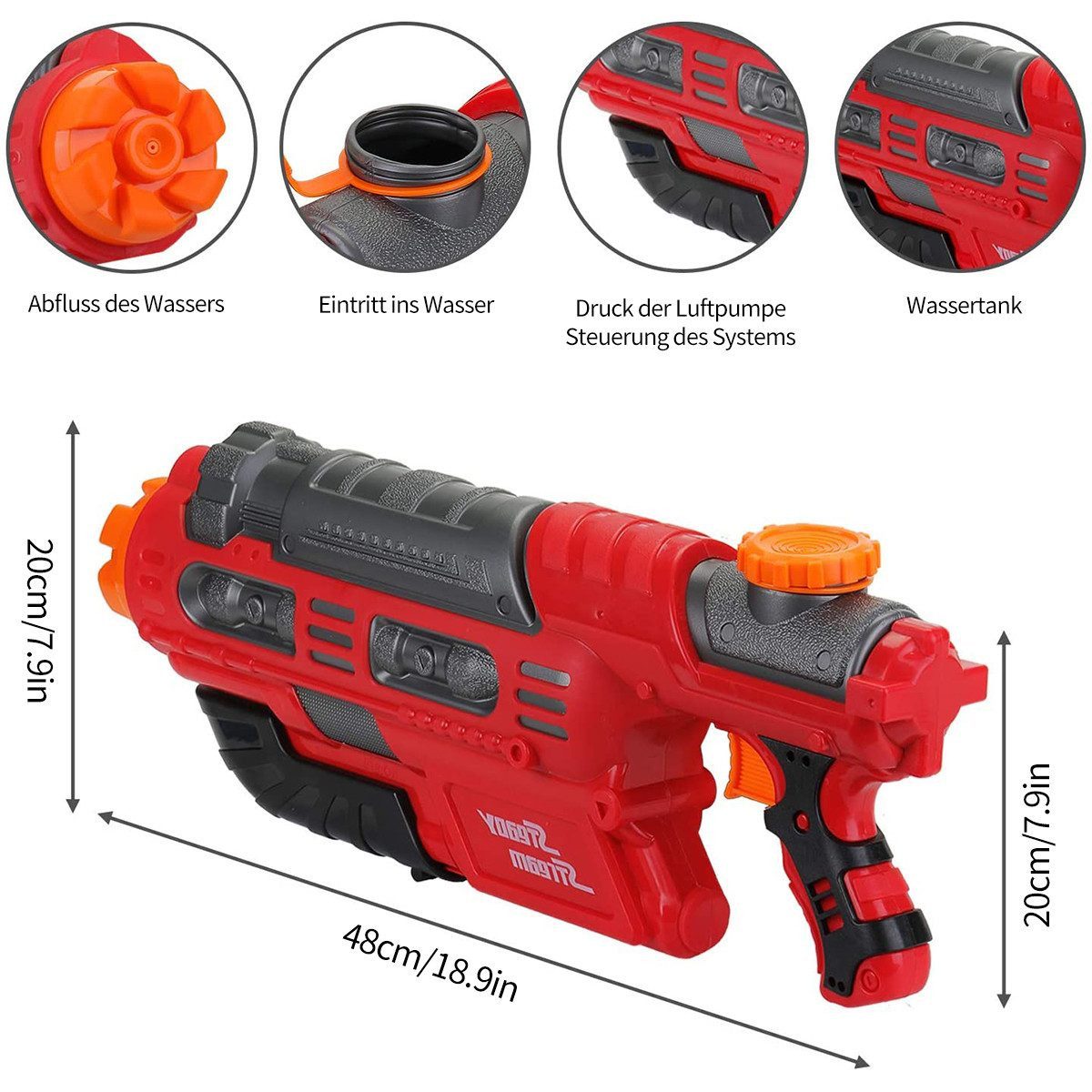 DOPWii Wasserpistole Spielzeug Wasserpistole, 2200ML Wasserpistolen günstig online kaufen