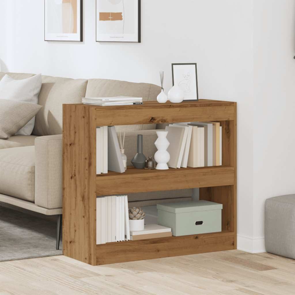 vidaXL Bücherregal Bücherregal/Raumteiler Artisan-Eiche 80x30x72 cm, 1-tlg. günstig online kaufen