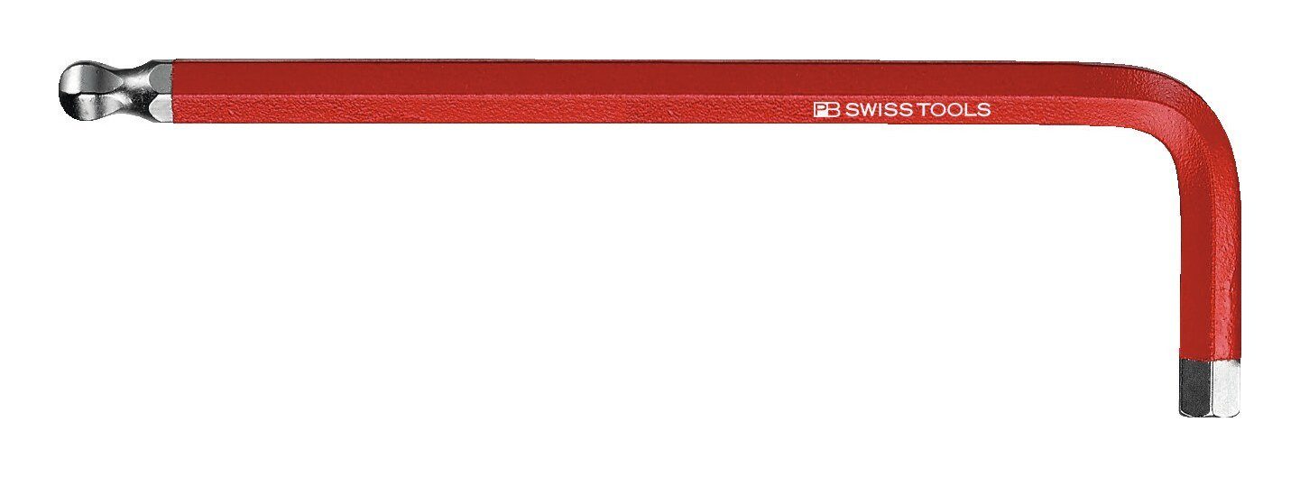 PB Swisstools Schraubendreher, Winkelschraubendreher DIN 911 Kugelkopf Rainbow 6 mm