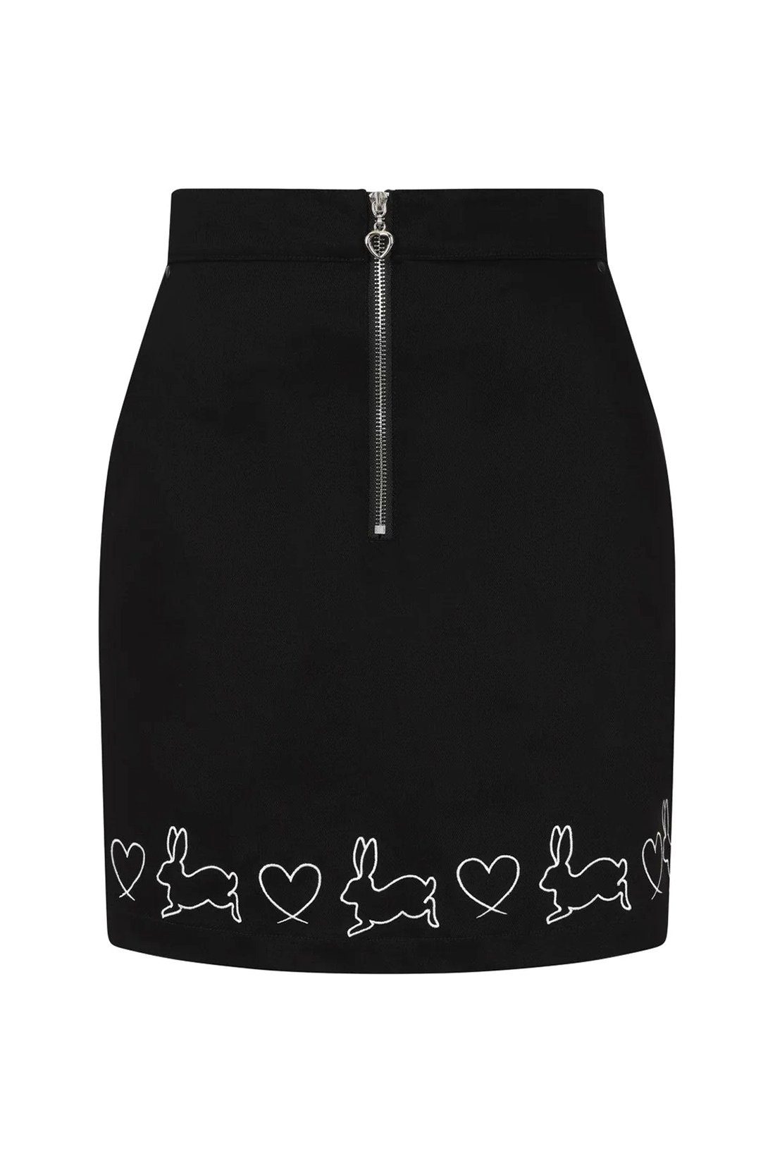 Hell Bunny A-Linien-Rock Hop Along Retro Vintage Besticktes Motiv