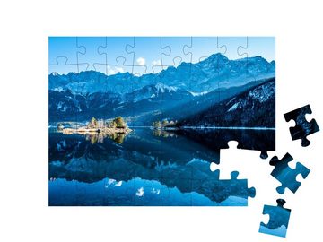 puzzleYOU Puzzle Eibsee und Zugspitze, 48 Puzzleteile, puzzleYOU-Kollektionen Zugspitze