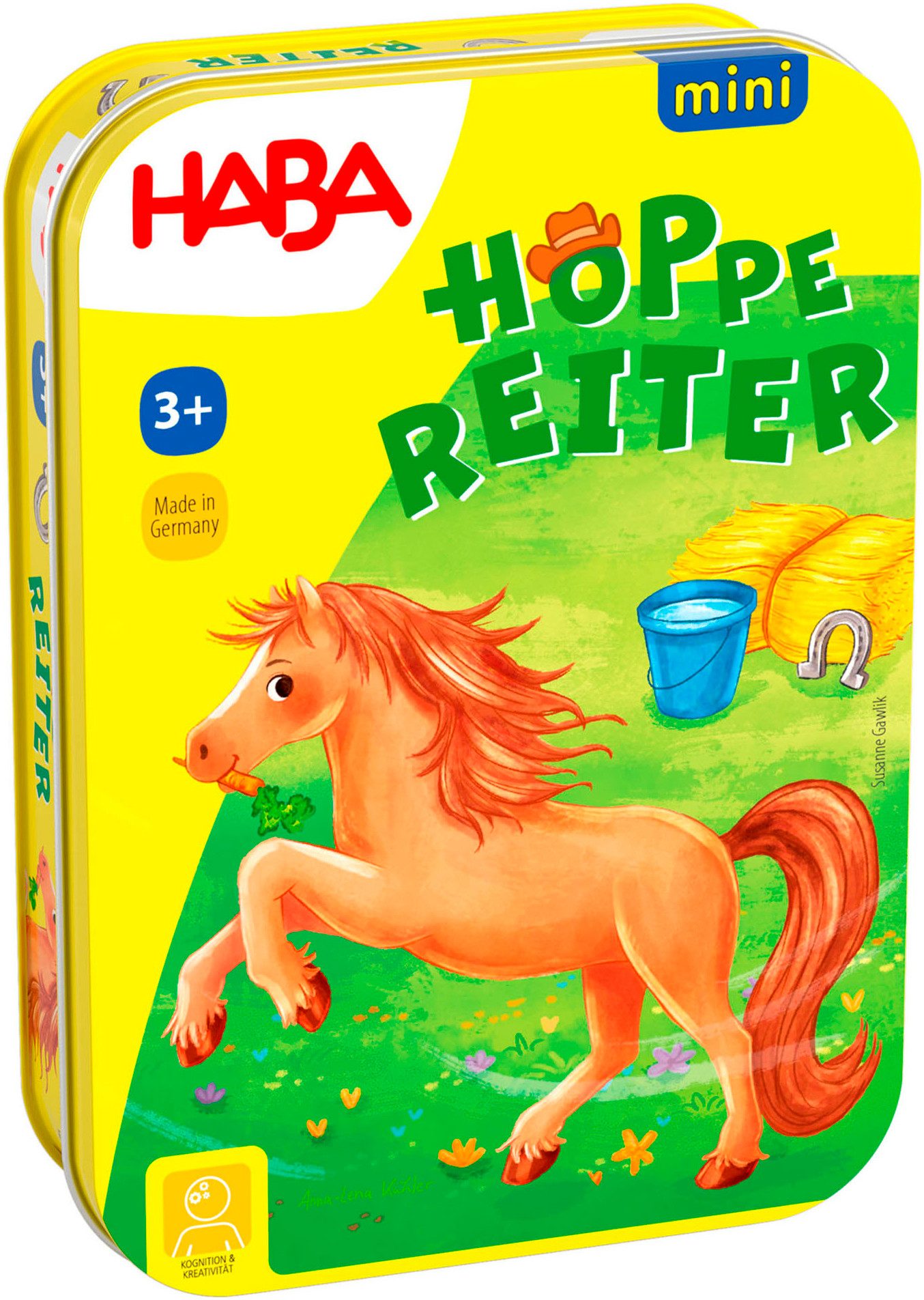 Haba Spiel Hoppe Reiter Mini, Mitbringspiel, Made in Germany