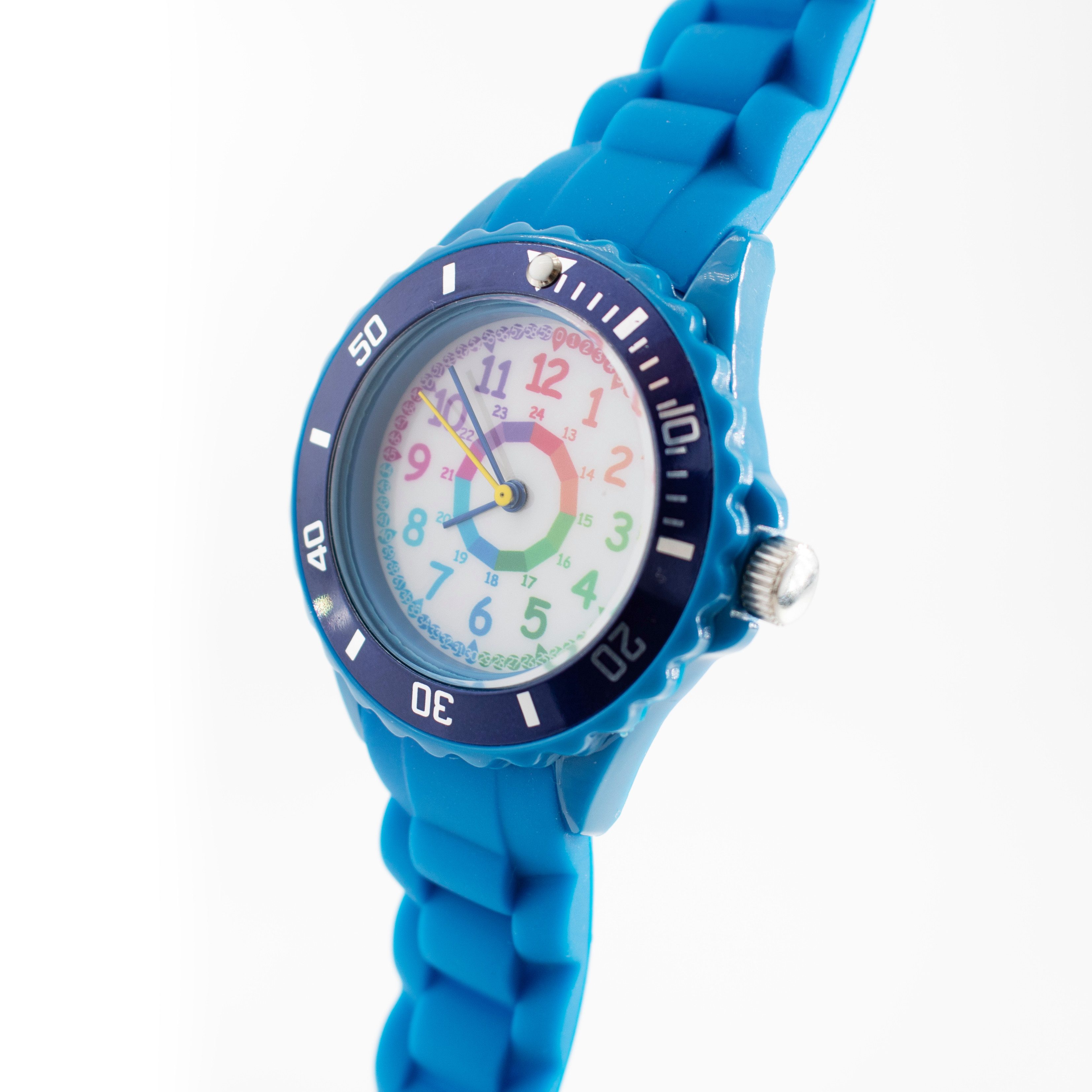K&L Wall Art Quarzuhr Regenbogen Kinderuhr Analog Lernuhr Silikon Armbanduhr, Kinderarmbanduhr für Junge Mädchen – Bild 2 von 4