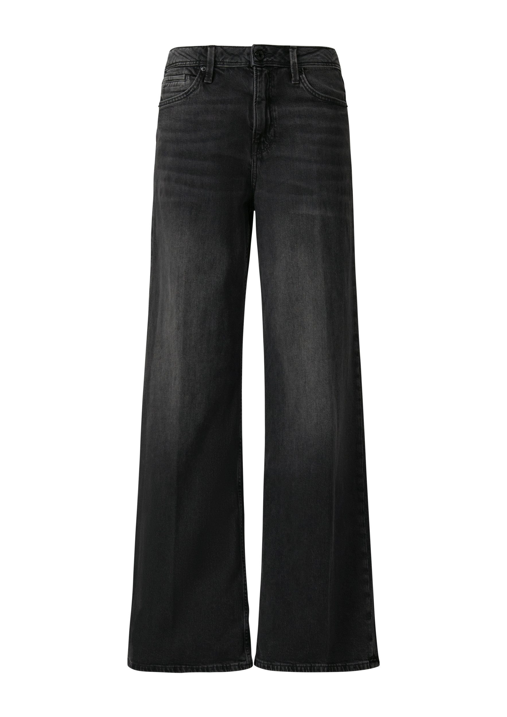 s.Oliver Gerade Jeans - Damenjeans - Regular Fit - Mid Rise - Wide Leg