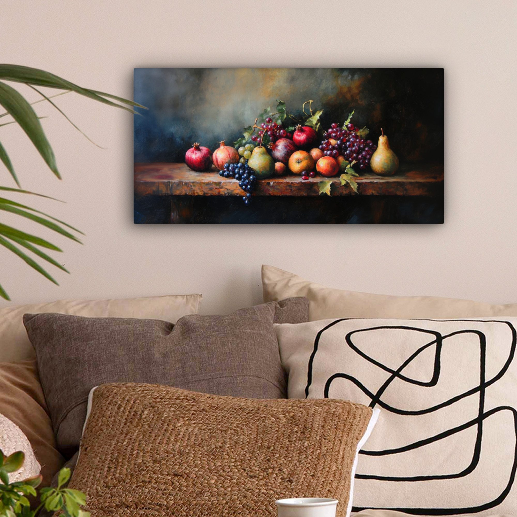 OneMillionCanvasses® Leinwandbild Panorama Rustikal - Stilleben günstig online kaufen