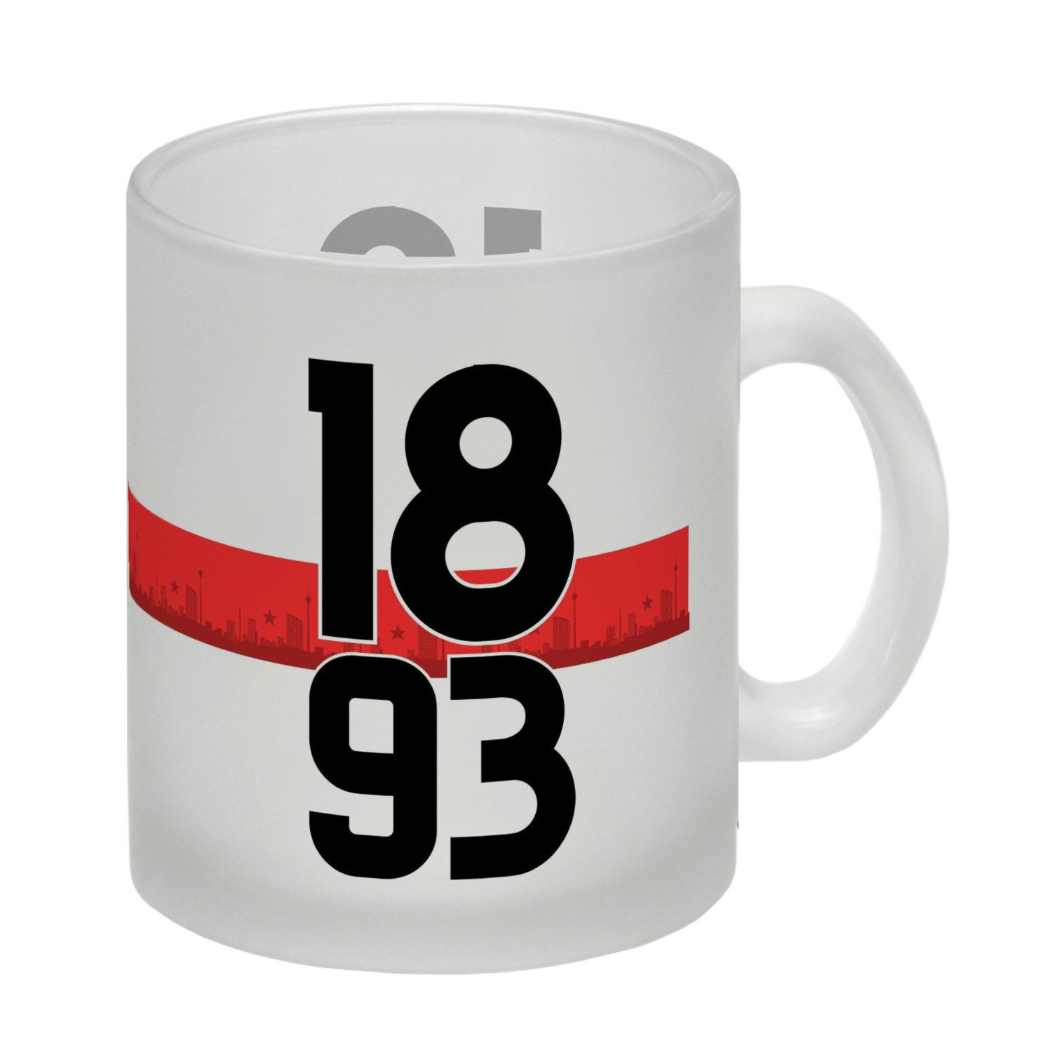 speecheese Tasse Stuttgart Brustring 1893 Glas Tasse mit Skyline