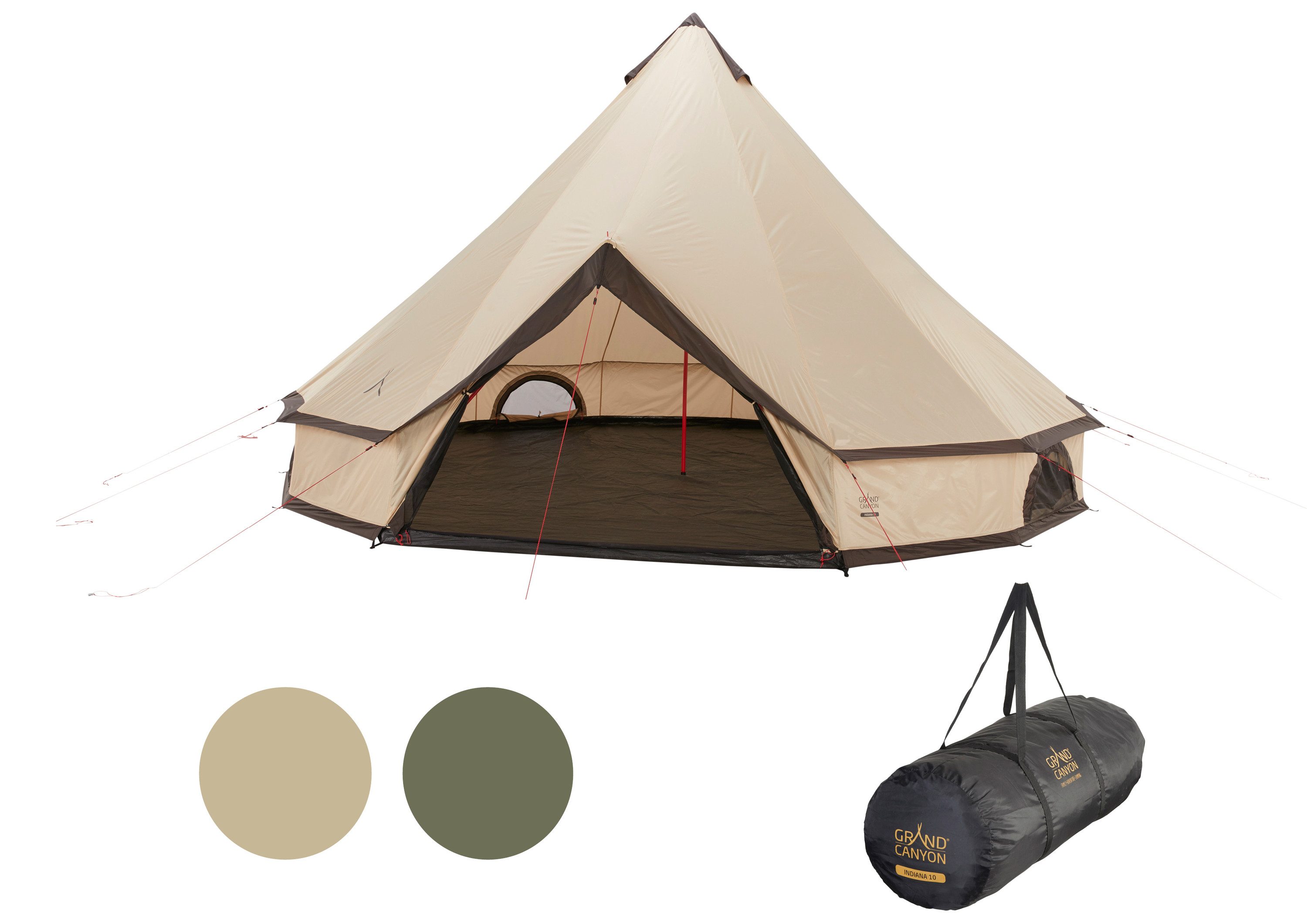 GRAND CANYON Tipi-Zelt INDIANA 10, Personen: 10 (1 tlg)