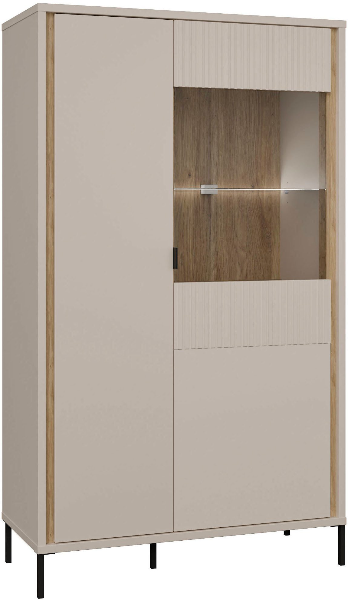 FORTE LED Glaskantenbeleuchtung Leuchtmittel für Einlegeboden, einfache Montage, Neutralweiß, B/H/T 19/16/13 cm