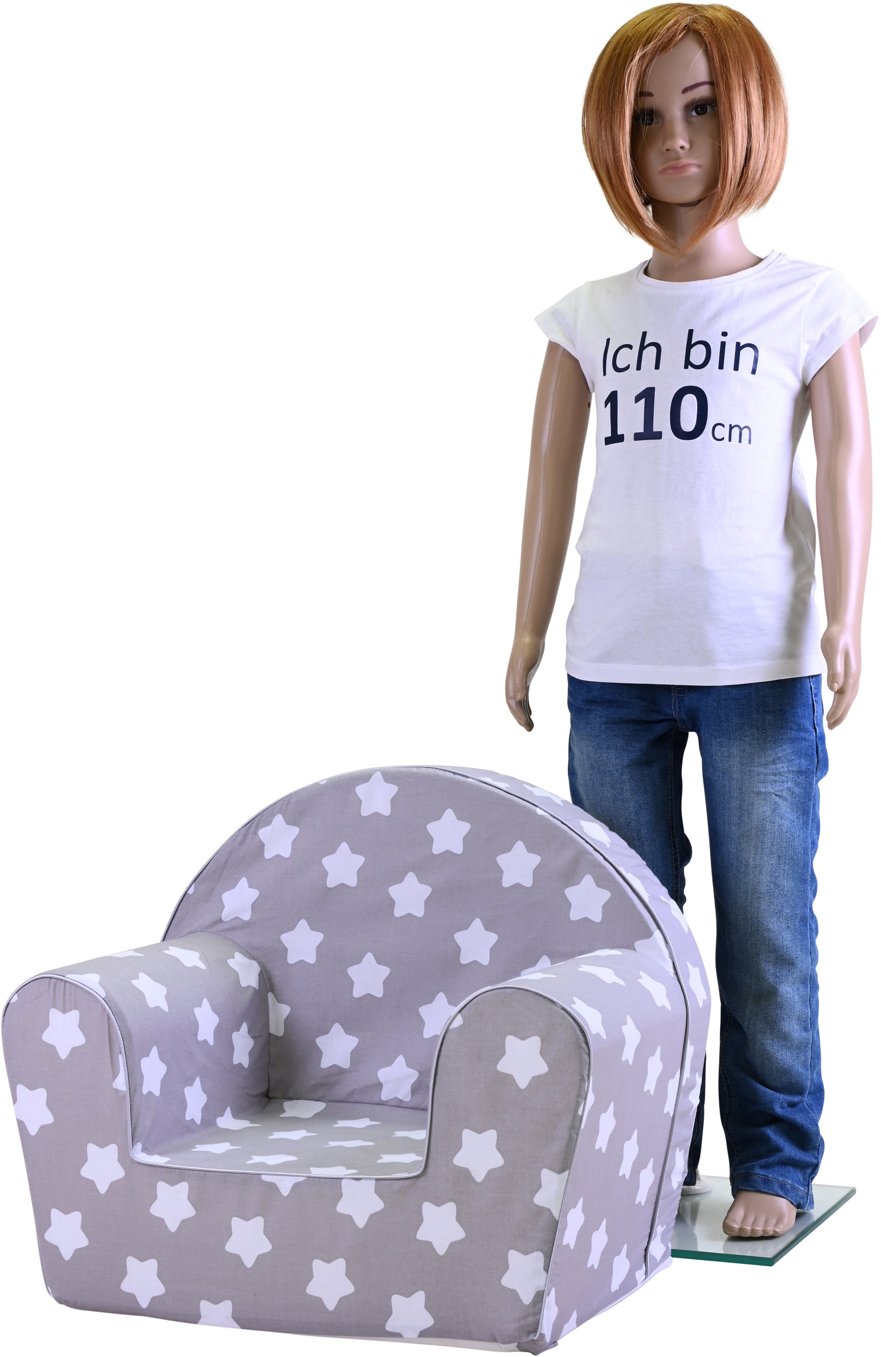 Knorrtoys® Sessel für Made Stars, Europe Grey in White Kinder
