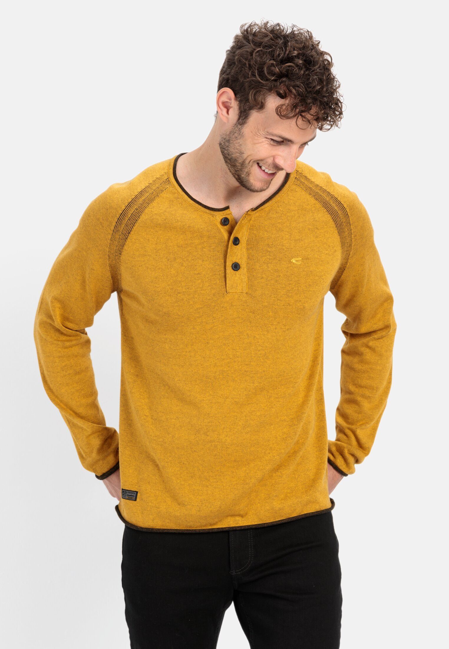 Henleyshirt aus zertifiziertem Organic Cotton