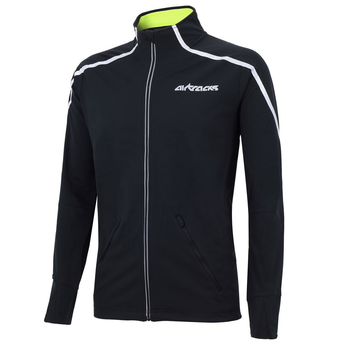 Softshell, die Laufjacke Thermo für kalte Xl AIR Funktions » TECH Herren « Schwarz L XXL Laufjacke M Jahreszeit Herbst-Winter, S XXXL Airtracks Jacke