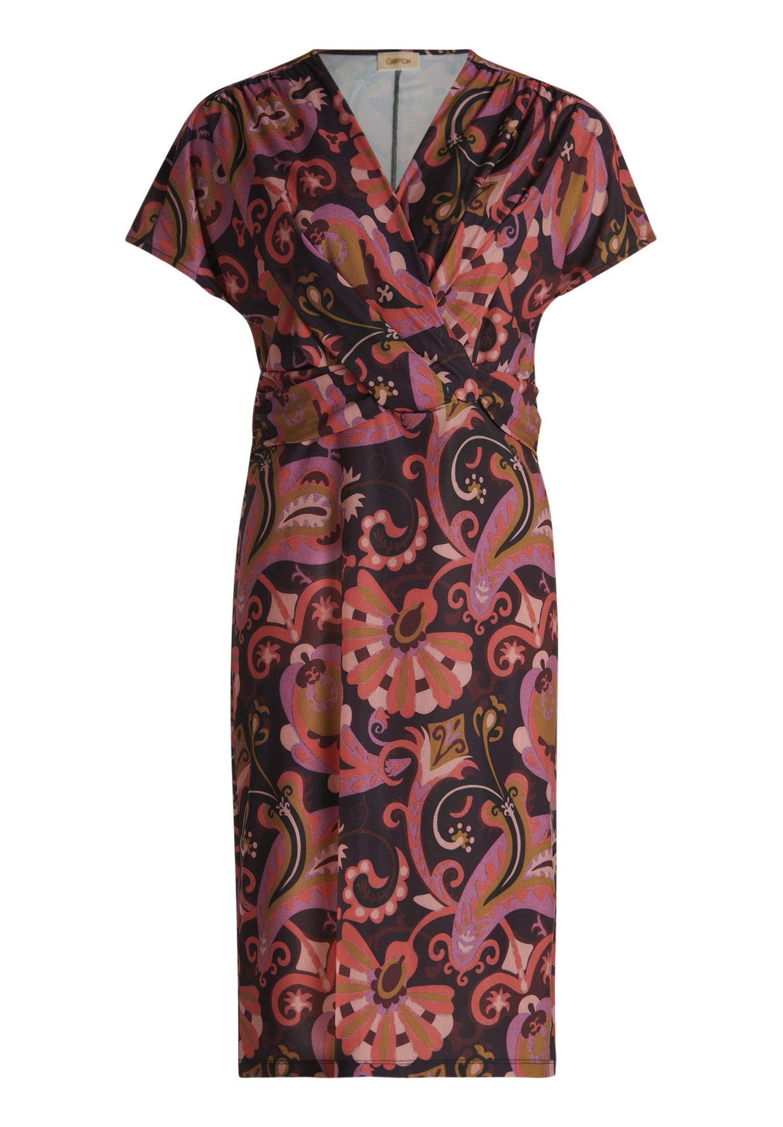 Cartoon Jerseykleid Cartoon Jerseykleid mit Raffung günstig online kaufen